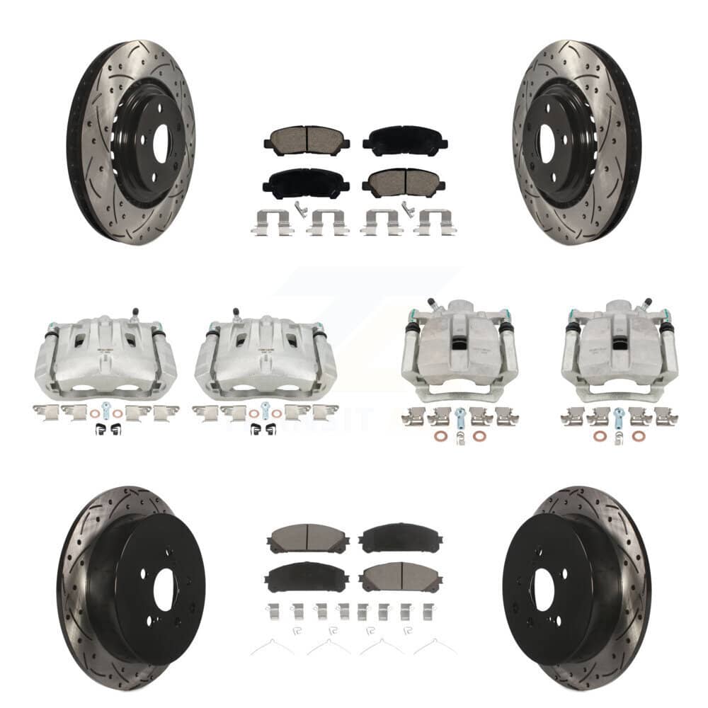 Transit Auto - KCD-100240C - Front and Rear Disc Brake Kits