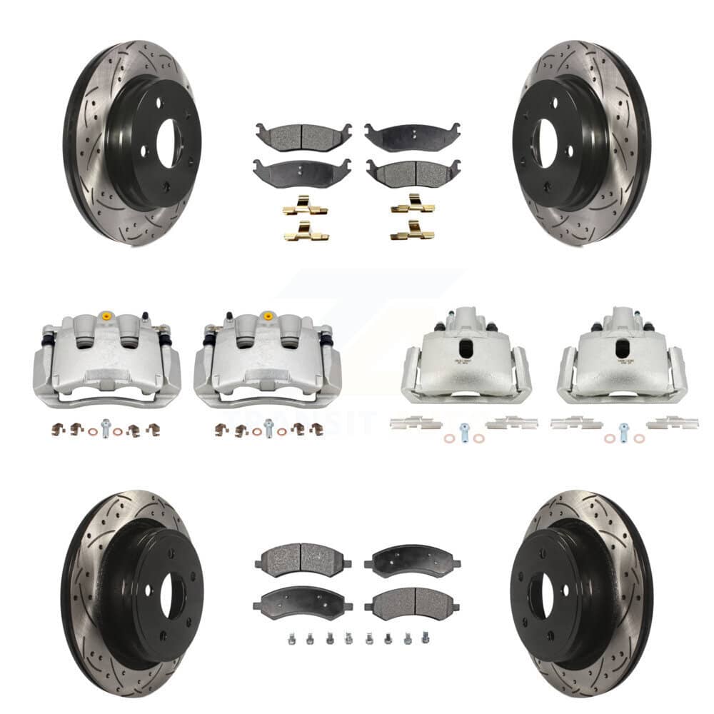 Transit Auto - KCD-100390T - Front and Rear Disc Brake Kits