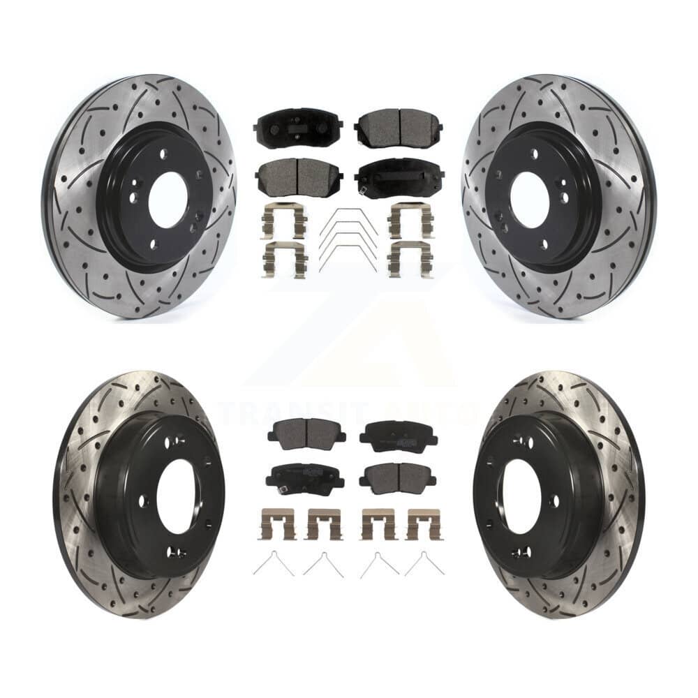 Transit Auto - KDF-100674 - Front and Rear Disc Brake Kits