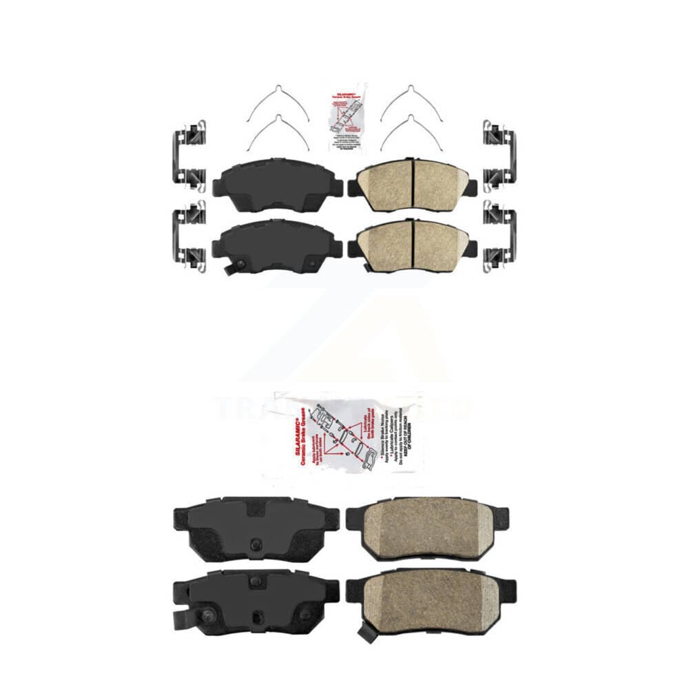 AmeriBRAKES - KNF-100263 - Front and Rear Disc Brake Pad Kits