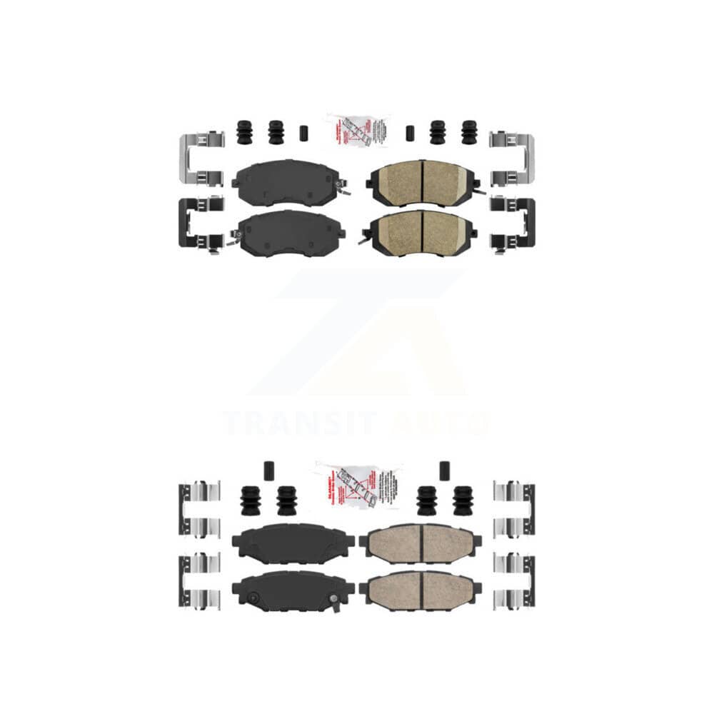 AmeriBRAKES - KNF-100663 - Front and Rear Disc Brake Pad Kits