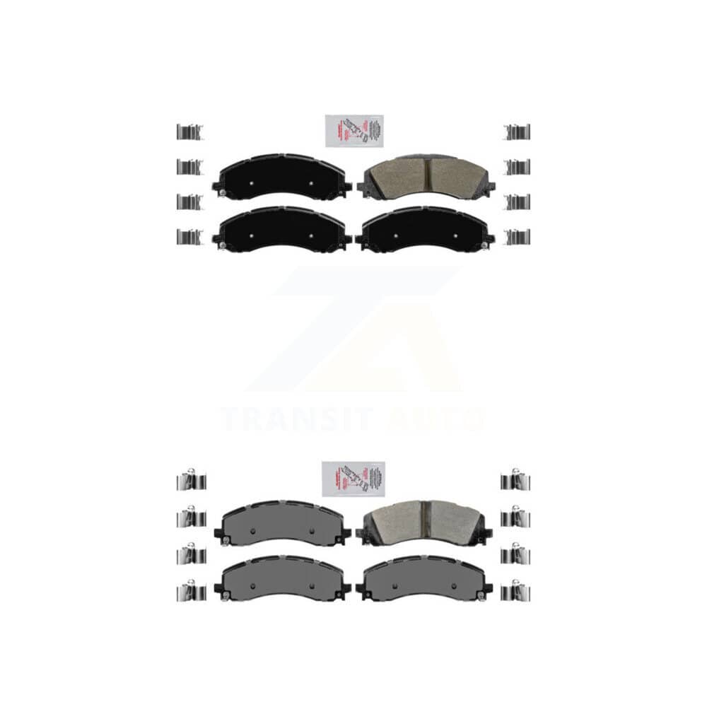 AmeriBRAKES - KNF-101081 - Front and Rear Disc Brake Pad Kits