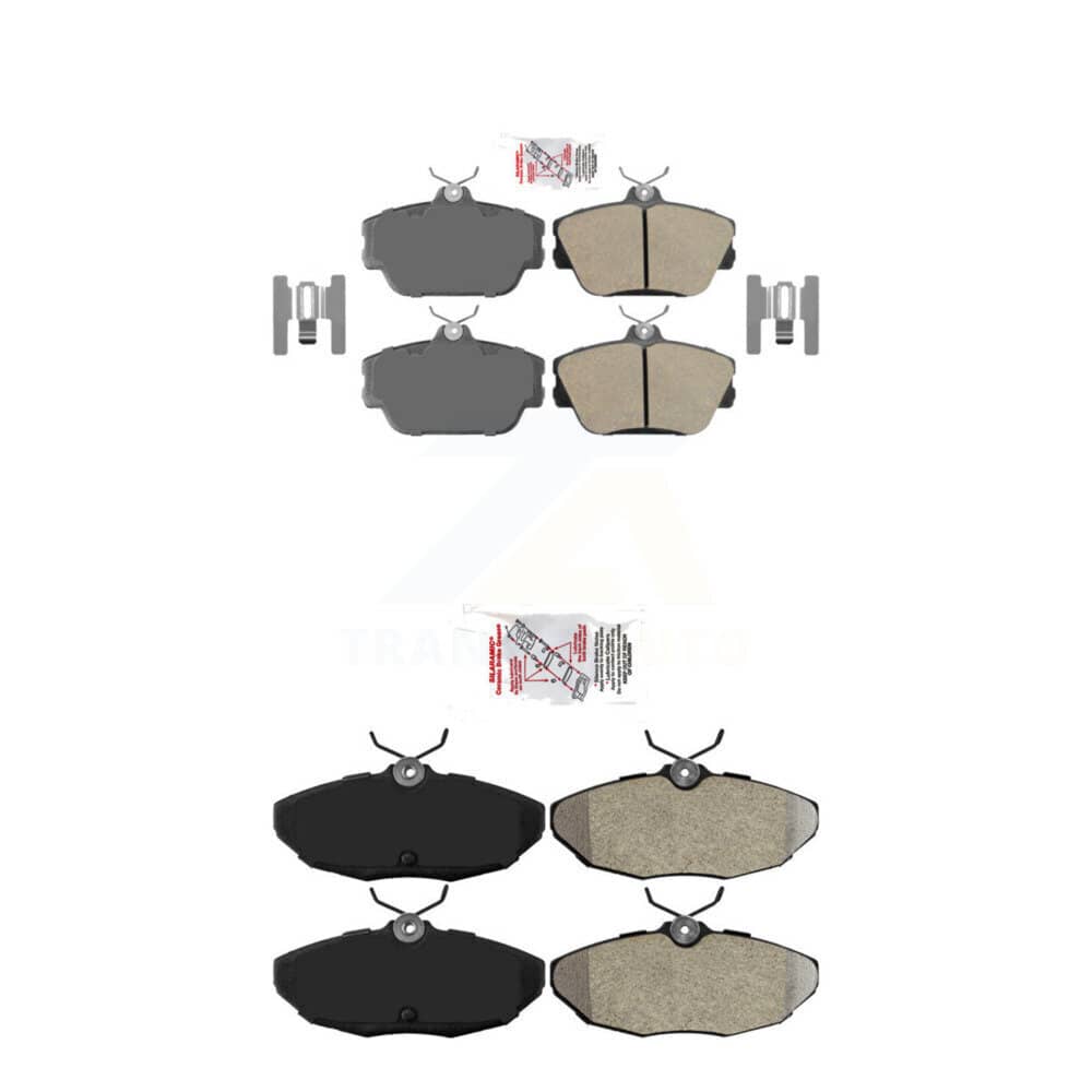 AmeriBRAKES - KNF-101344 - Front and Rear Disc Brake Pad Kits