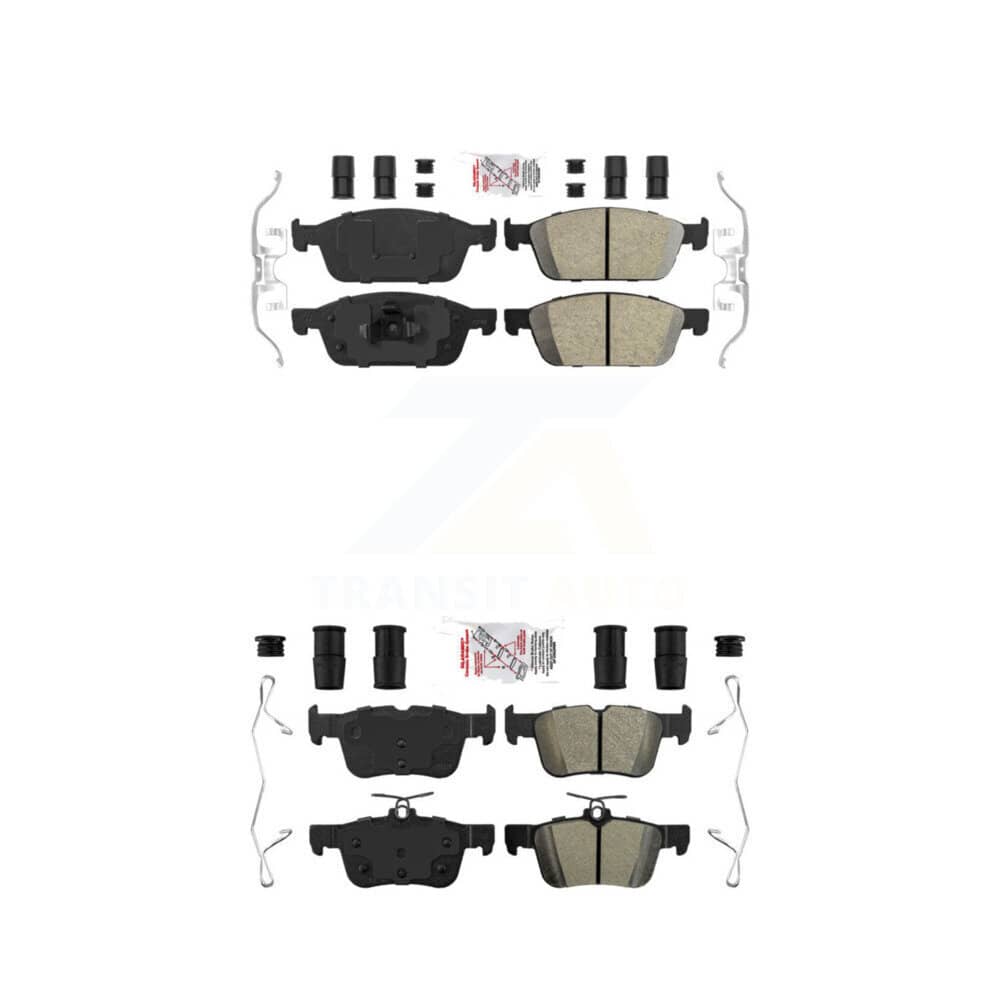 AmeriBRAKES - KNF-101592 - Front and Rear Disc Brake Pad Kits
