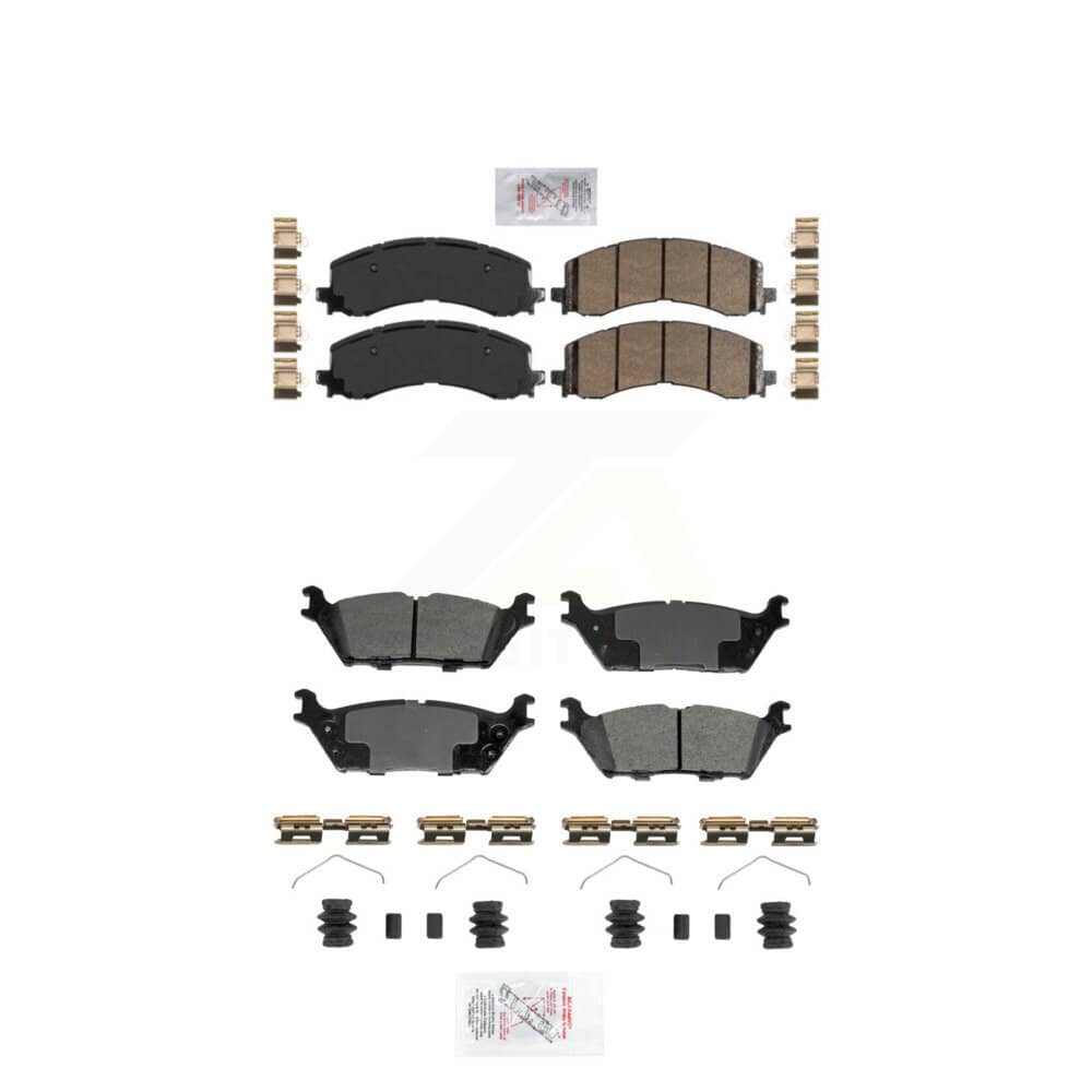AmeriBRAKES - KNF-101970 - Front and Rear Disc Brake Pad Kits