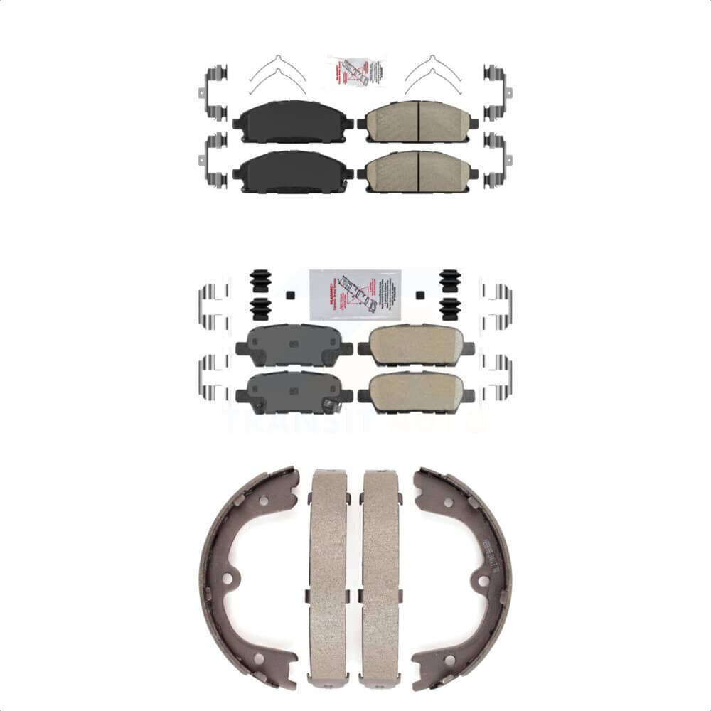 Transit Auto - KNN-100617 - Front and Rear Disc Brake Pad Kits