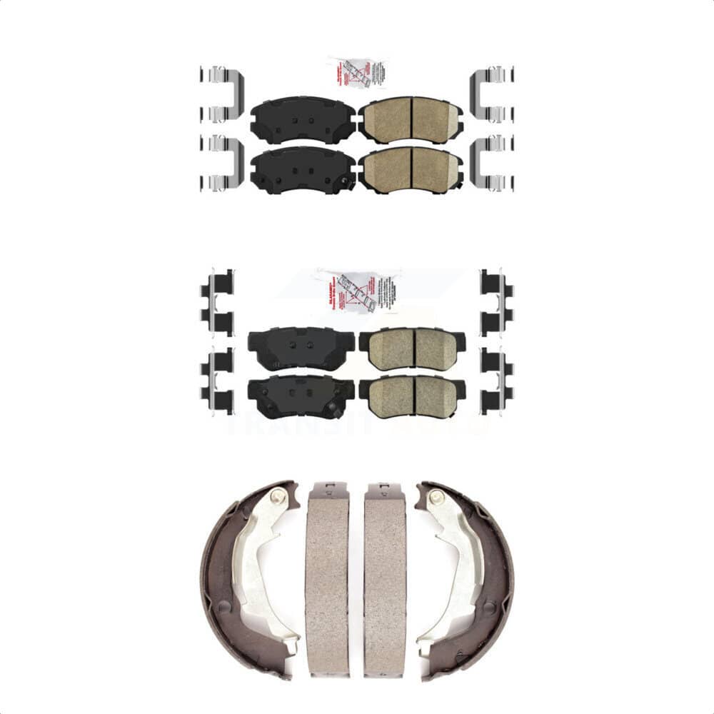 Transit Auto - KNN-100652 - Front and Rear Disc Brake Pad Kits