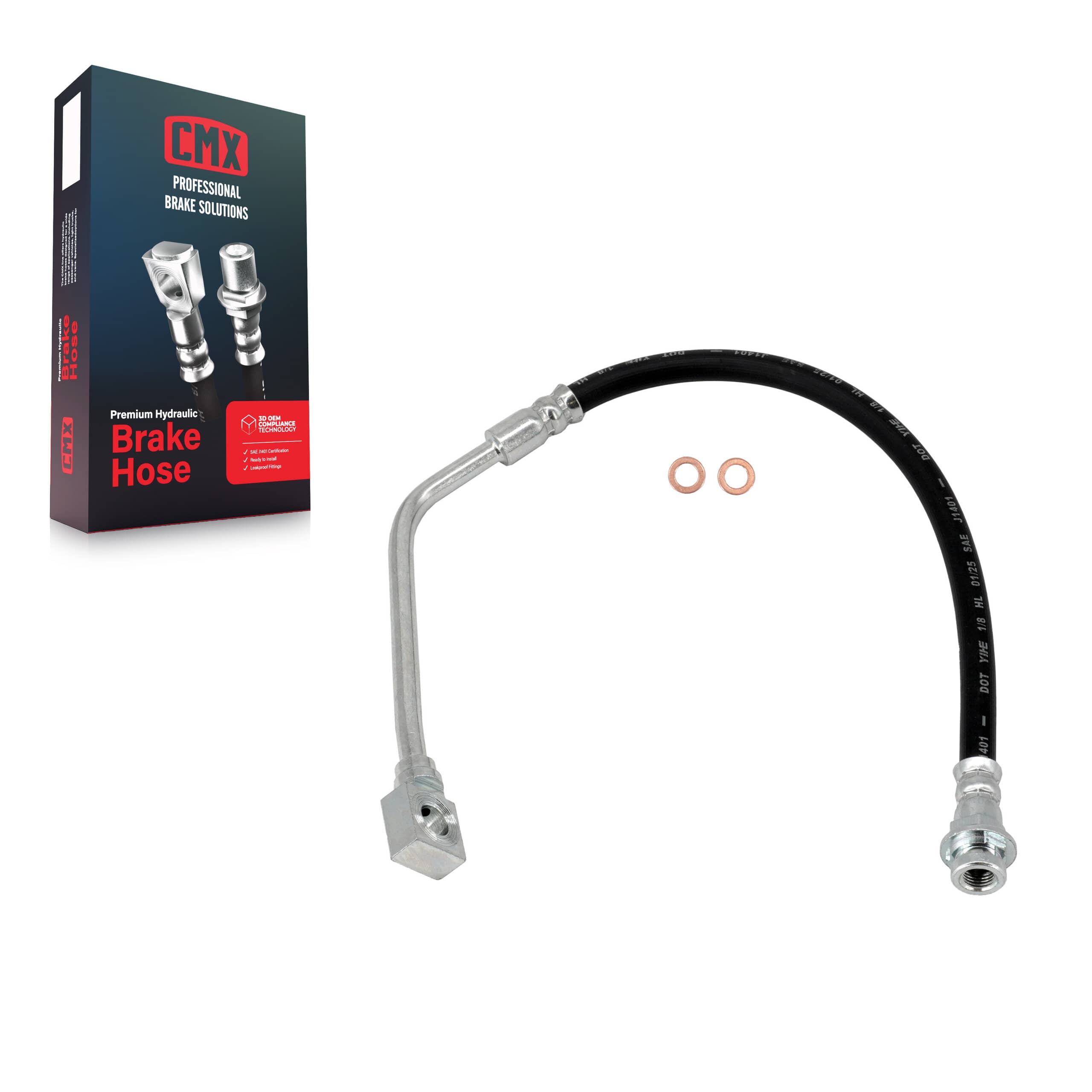 CMX - 12-H38664 - Front Left Brake Hydraulic Hose