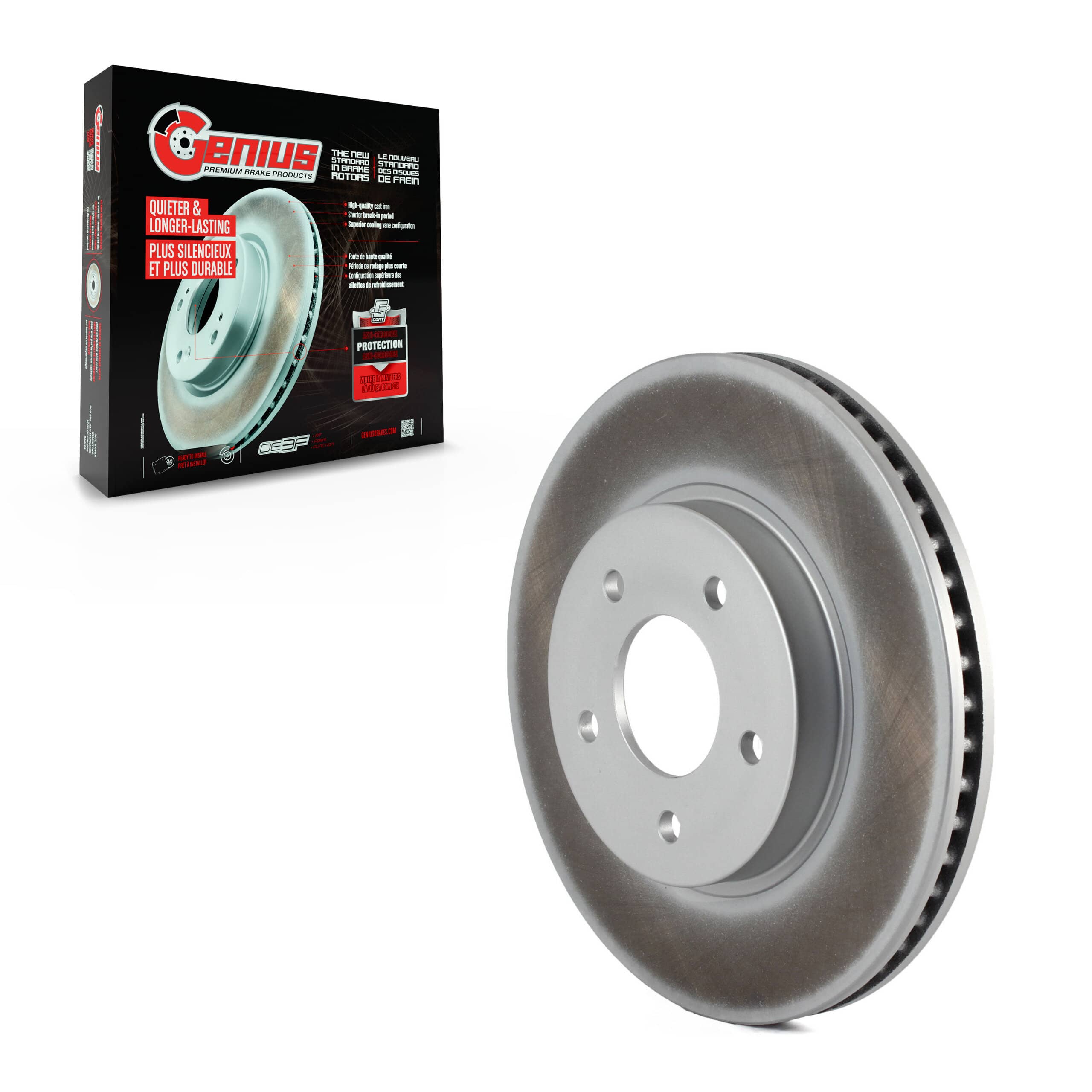 Genius - GCR-580083 - Front Disc Brake Rotor