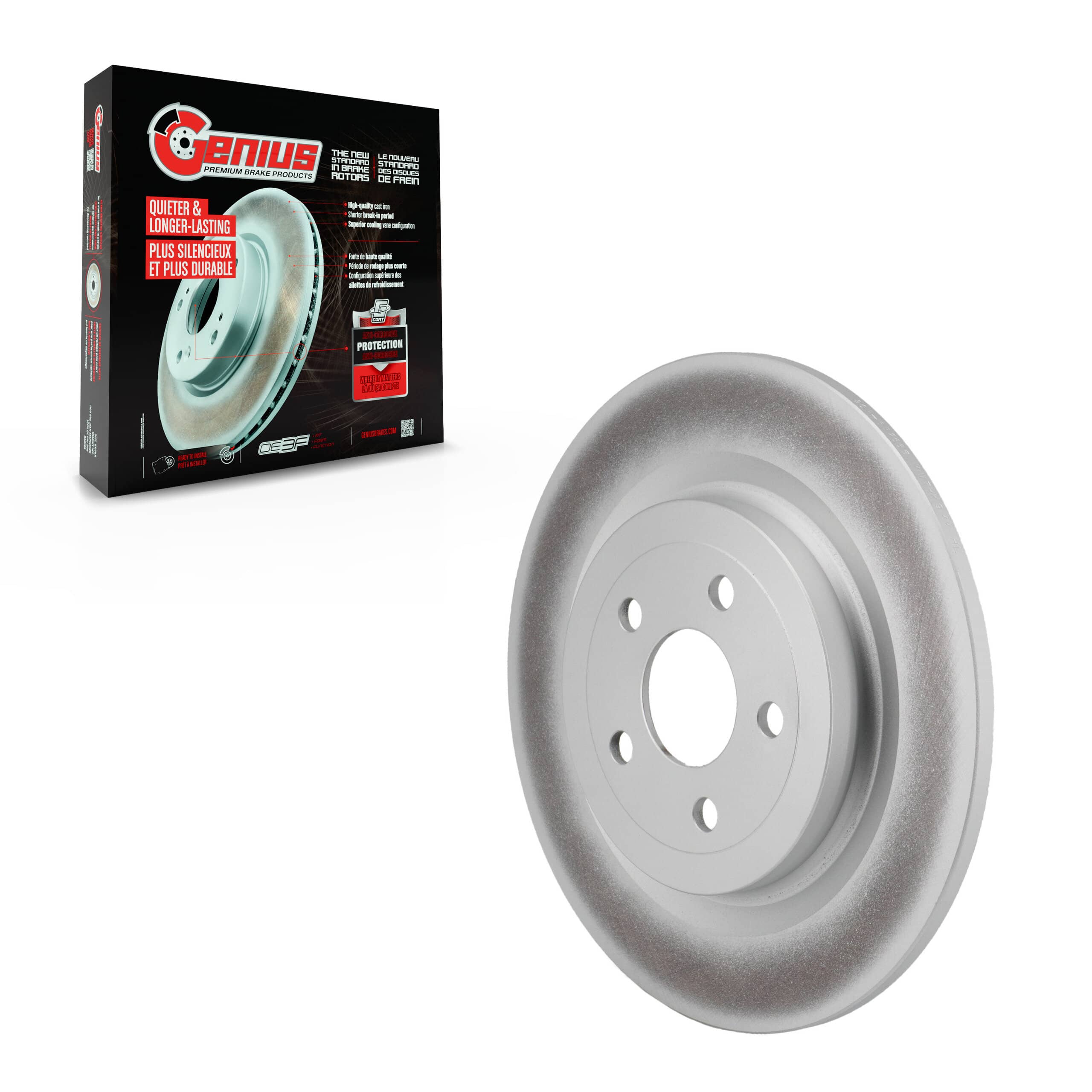 Genius - GCR-682665 - Rear Disc Brake Rotor