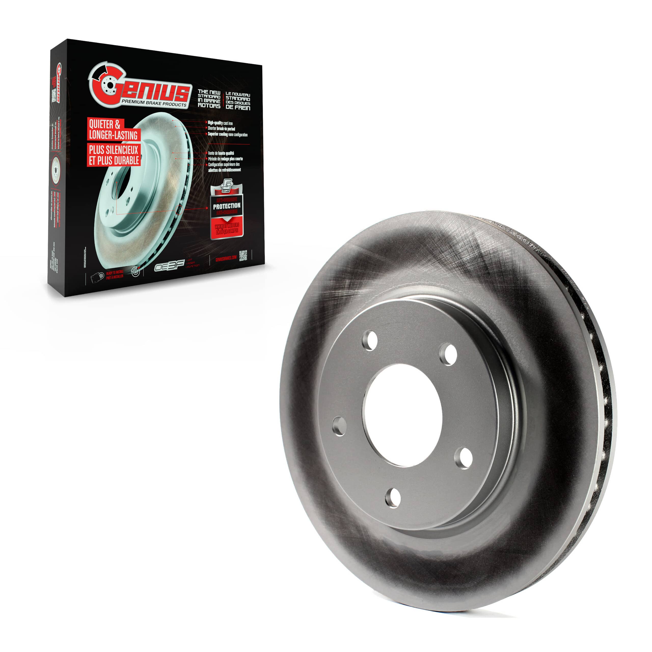 Genius - GCR-780458 - Front Disc Brake Rotor