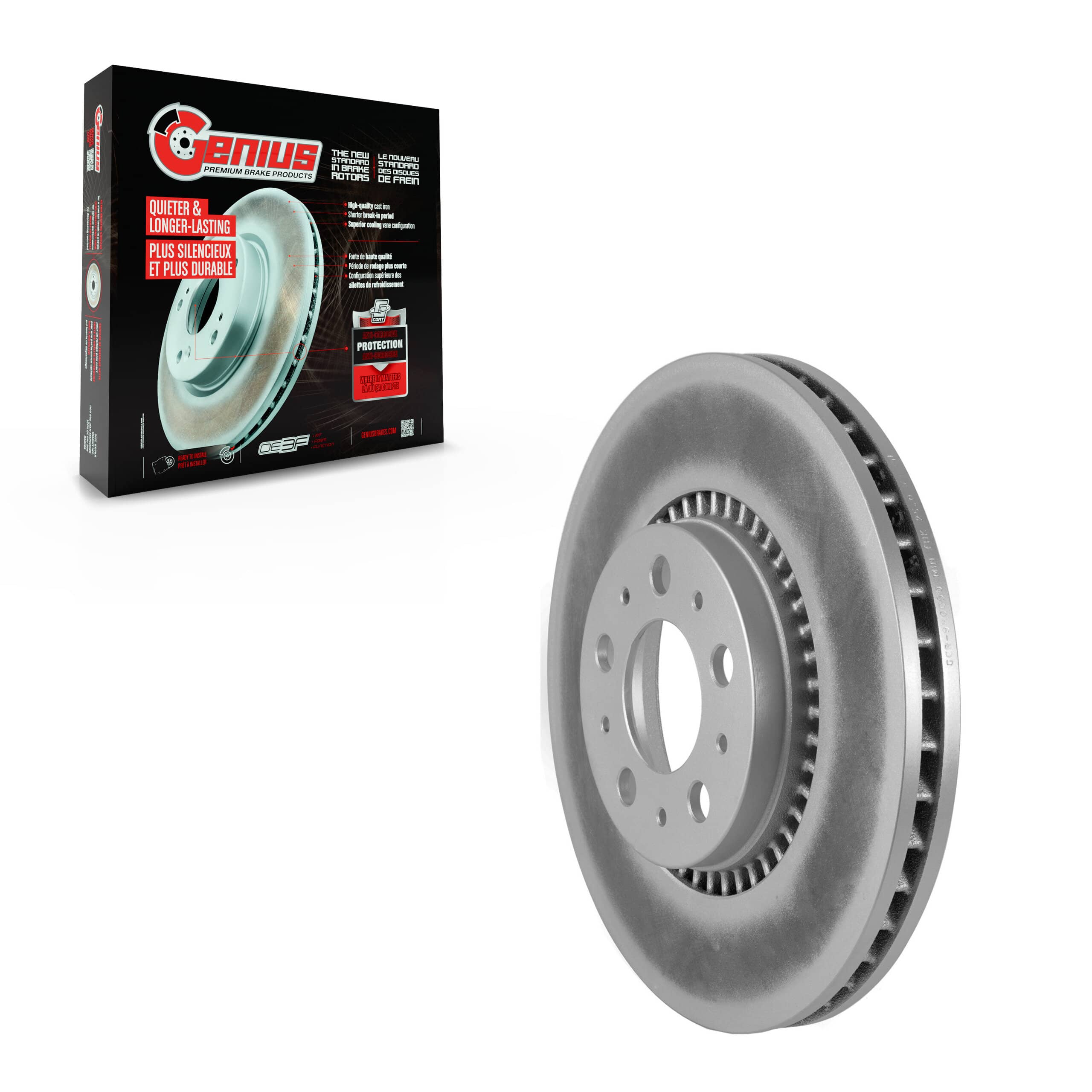 Genius - GCR-980050 - Front Disc Brake Rotor