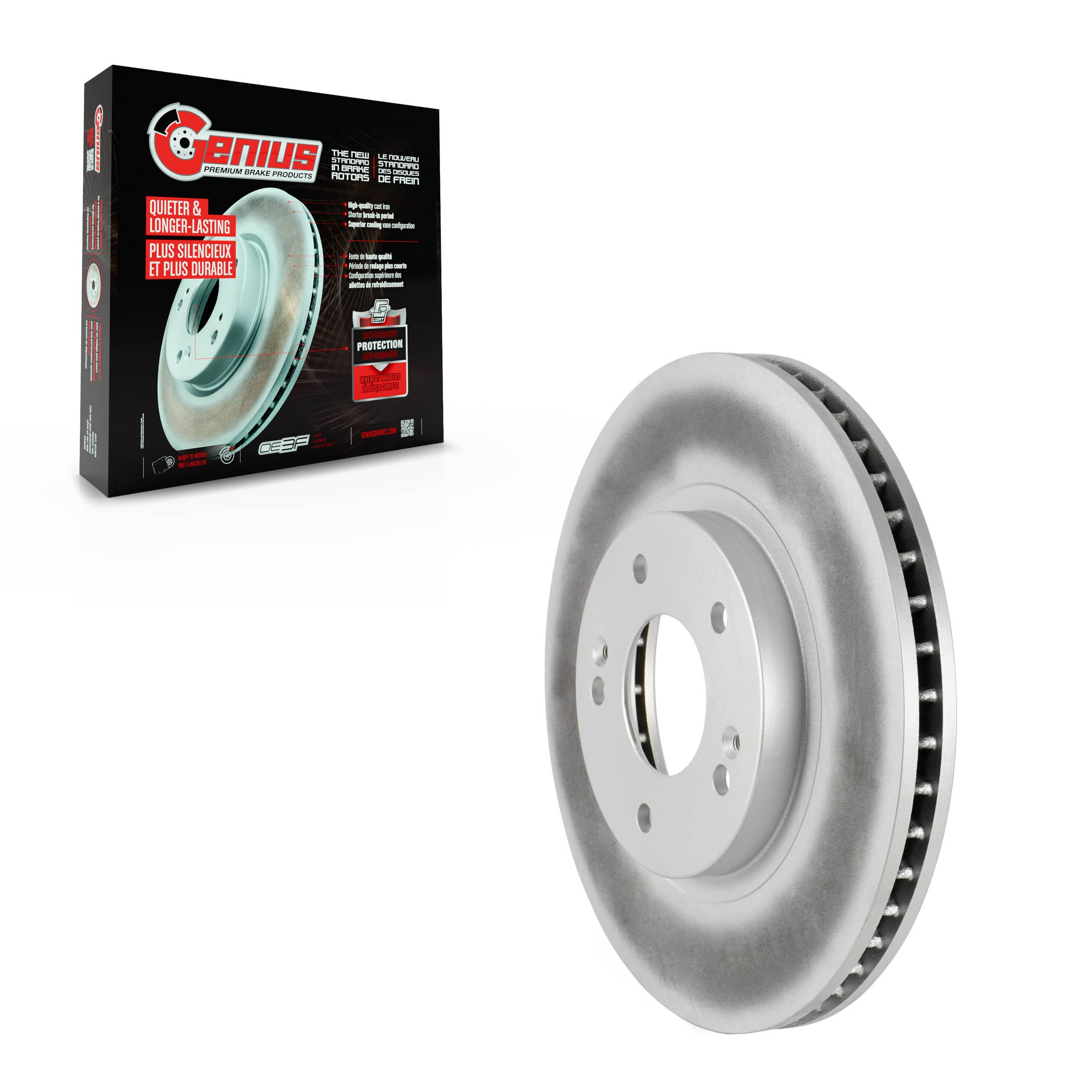 Genius - GCR-980091 - Front Disc Brake Rotor