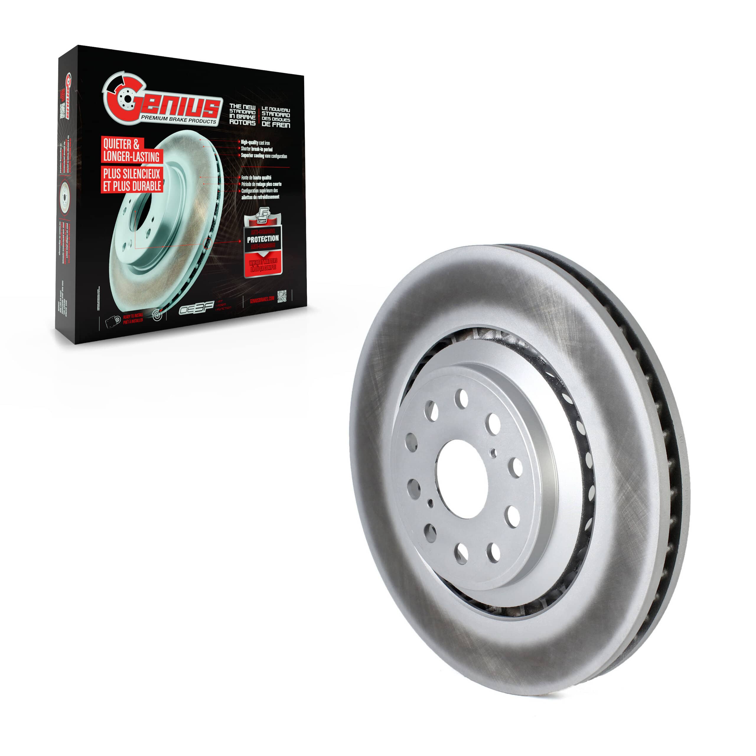 Genius - GCR-980564 - Front Left Disc Brake Rotor