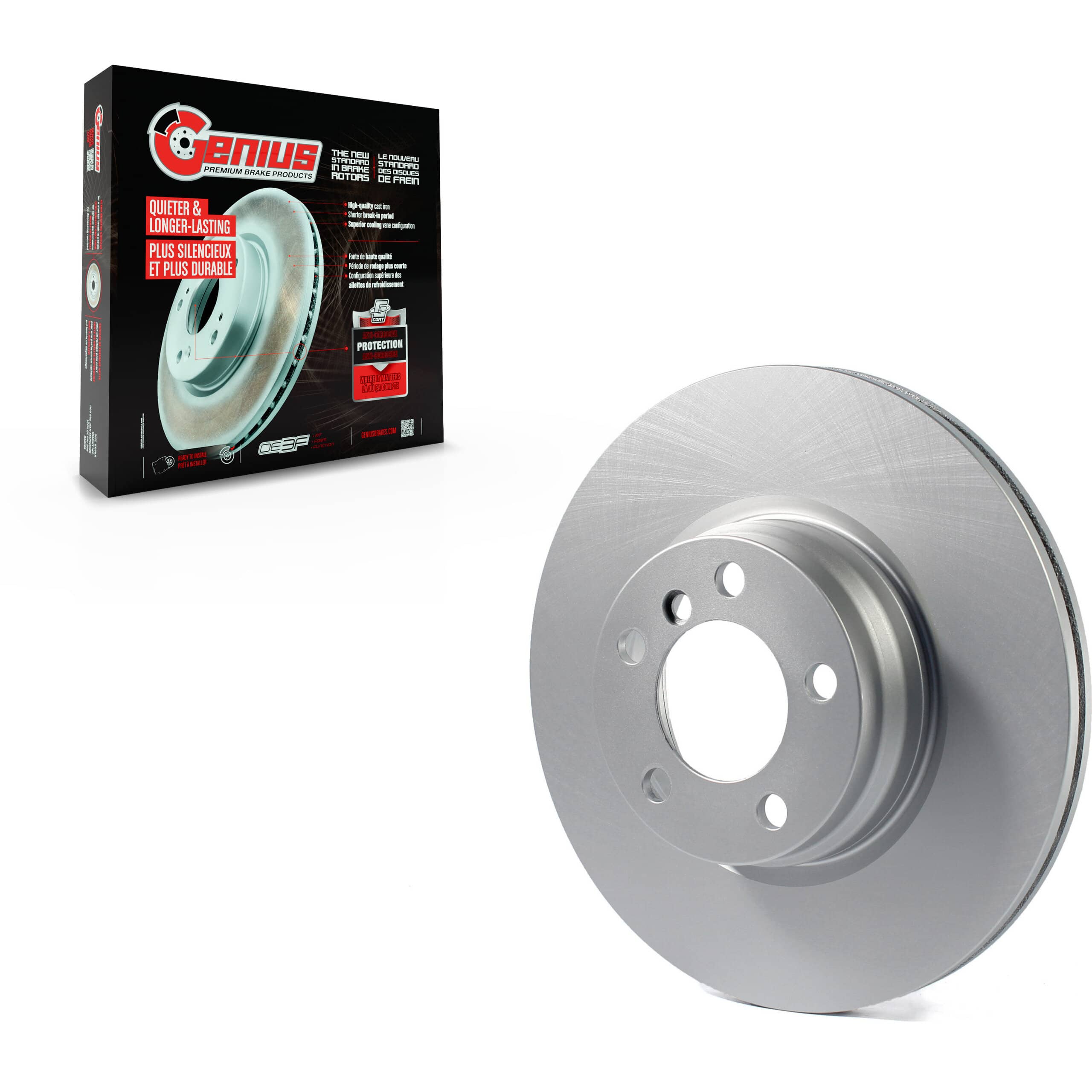 Genius - GCR-981066 - Front Disc Brake Rotor