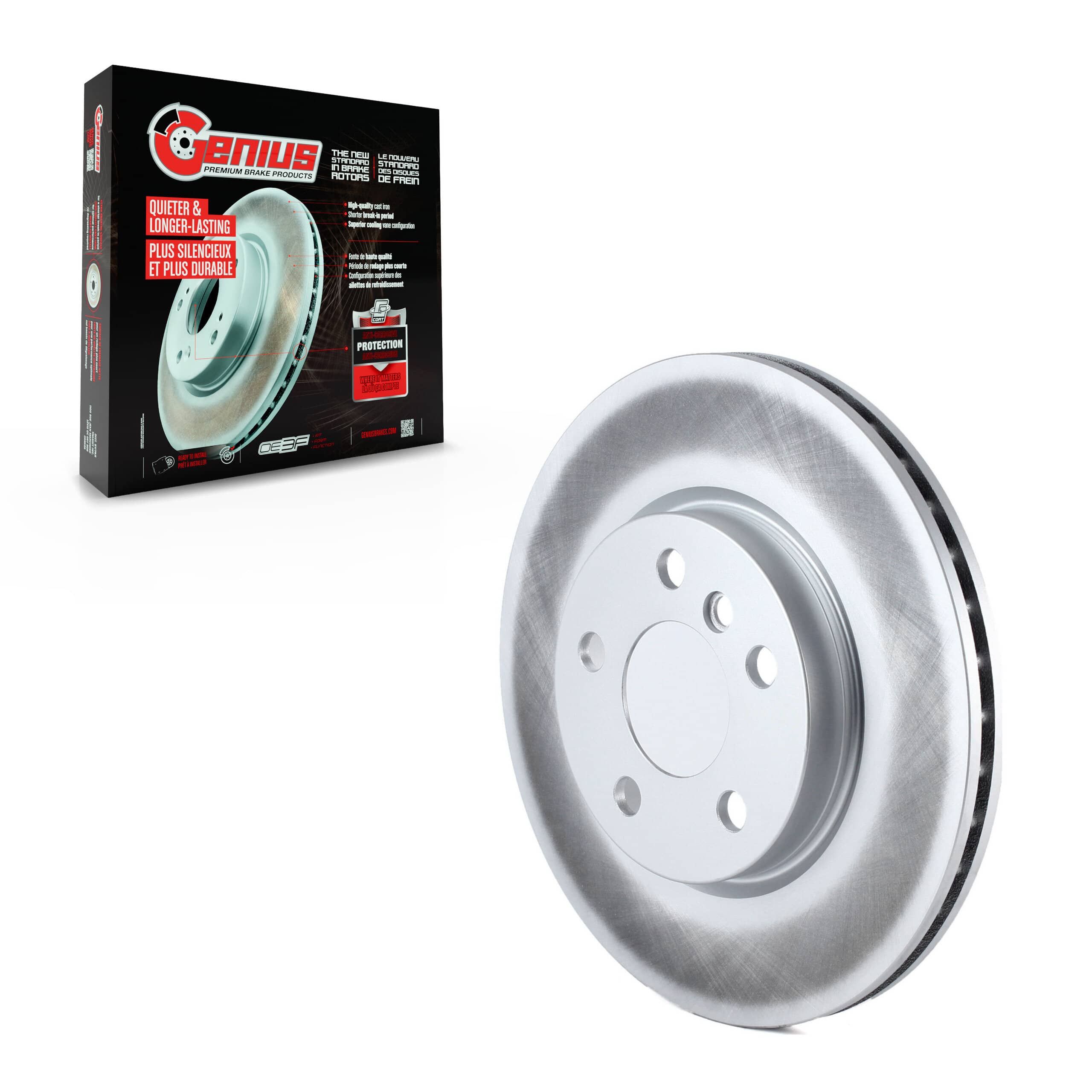 Genius - GCR-981823 - Front Disc Brake Rotor