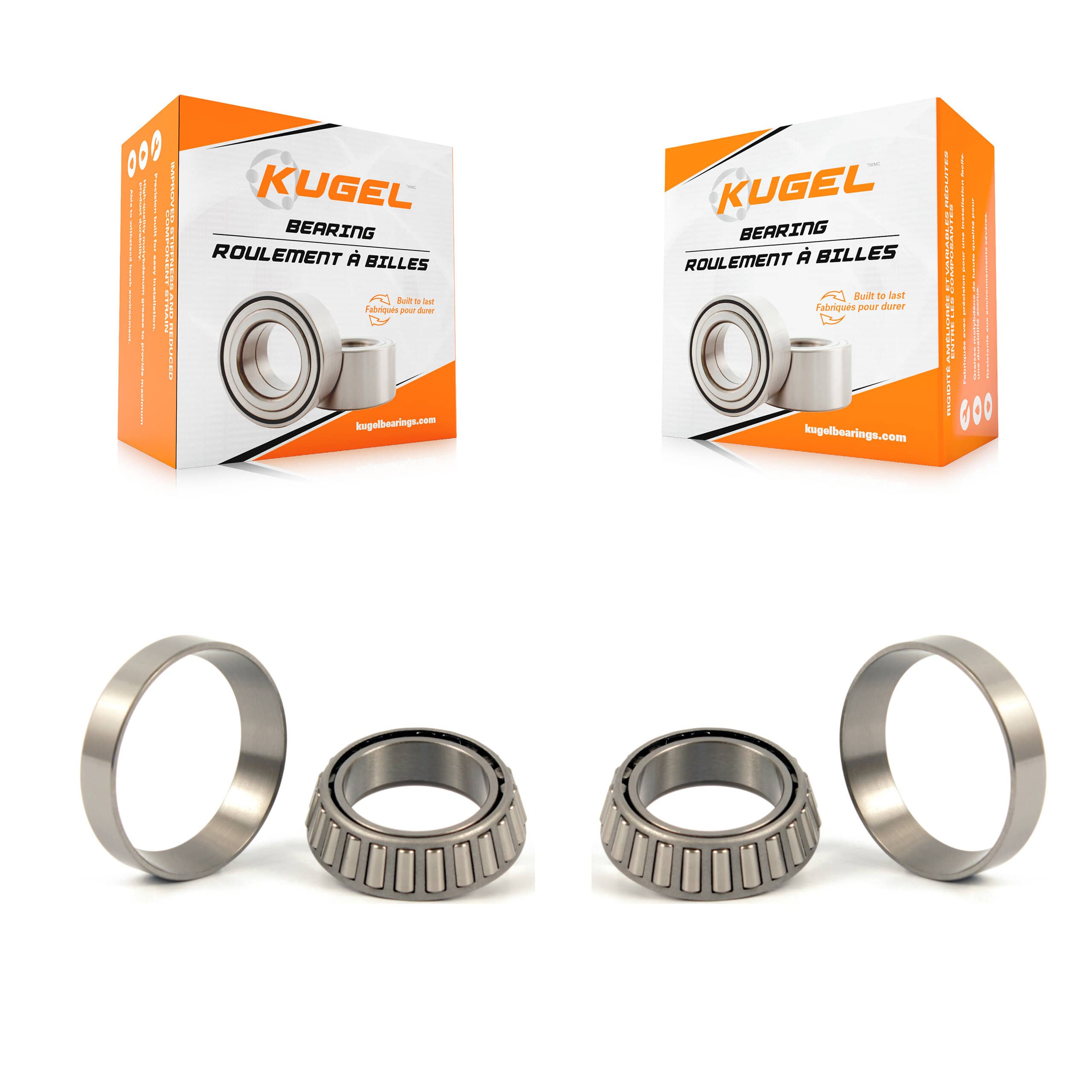 Kugel - K70-101324 - Front Inner Wheel Bearing and Race Set Kits