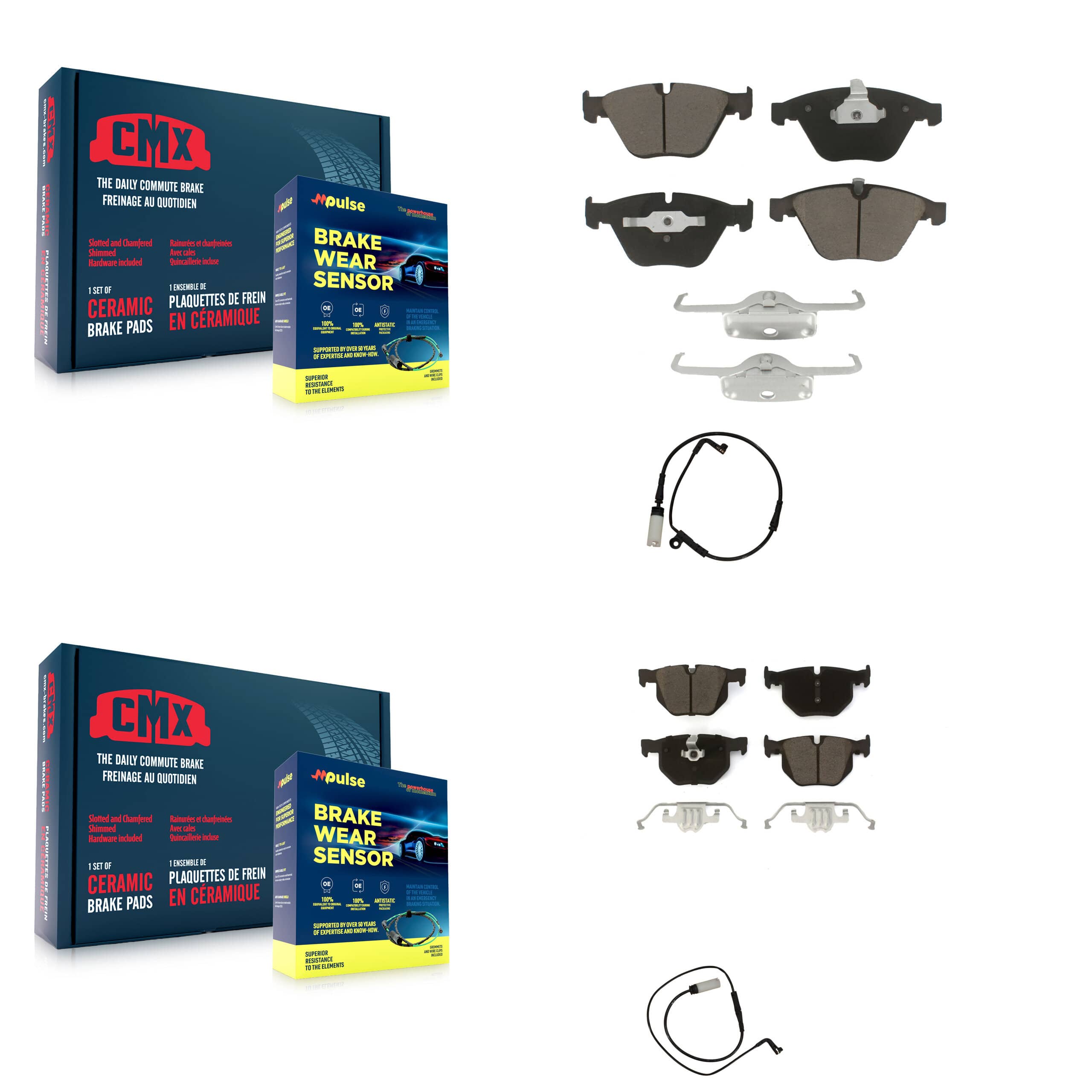 CMX - KCW-100016 - Front and Rear Disc Brake Pad Kits