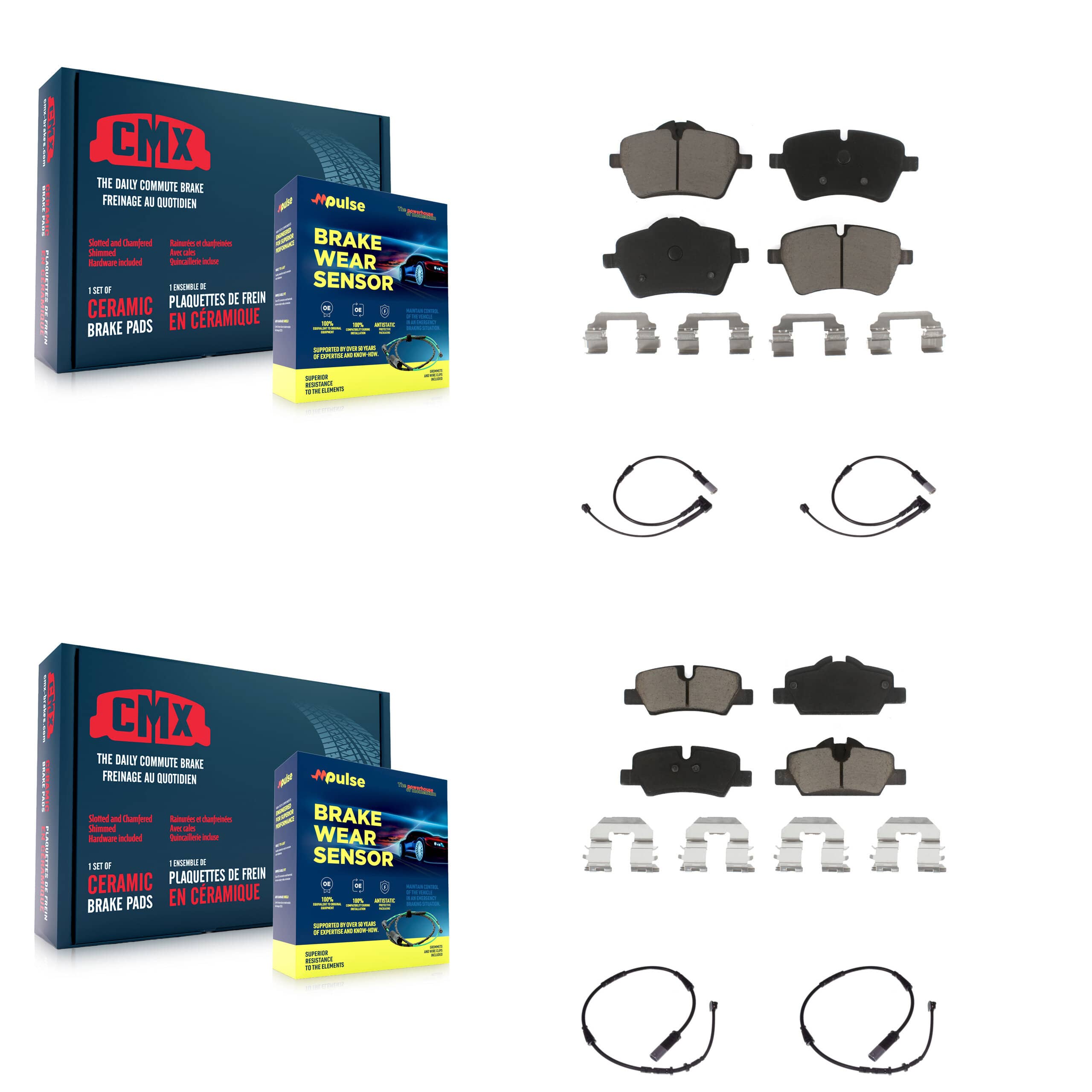 CMX - KCW-100175 - Front and Rear Disc Brake Pad Kits