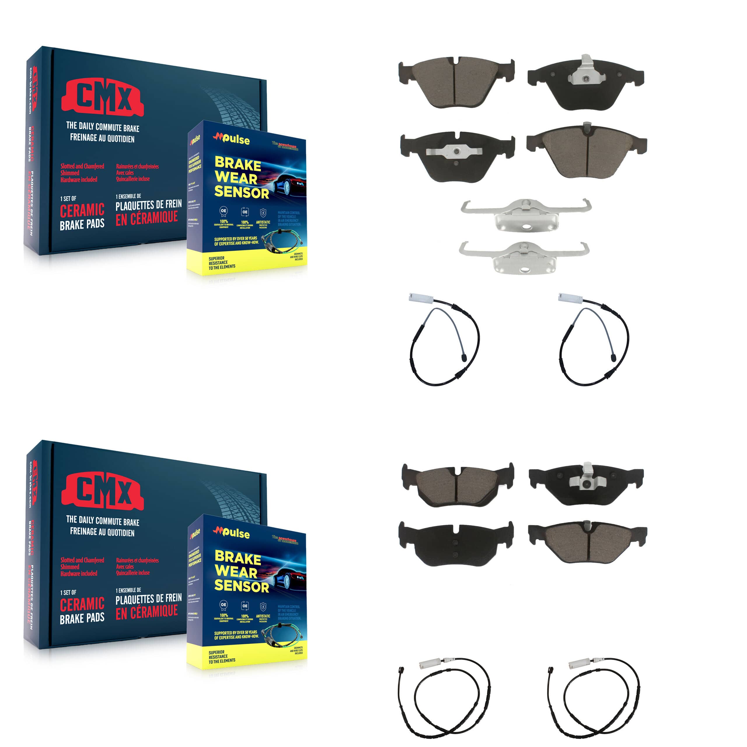 CMX - KCW-100193 - Front and Rear Disc Brake Pad Kits