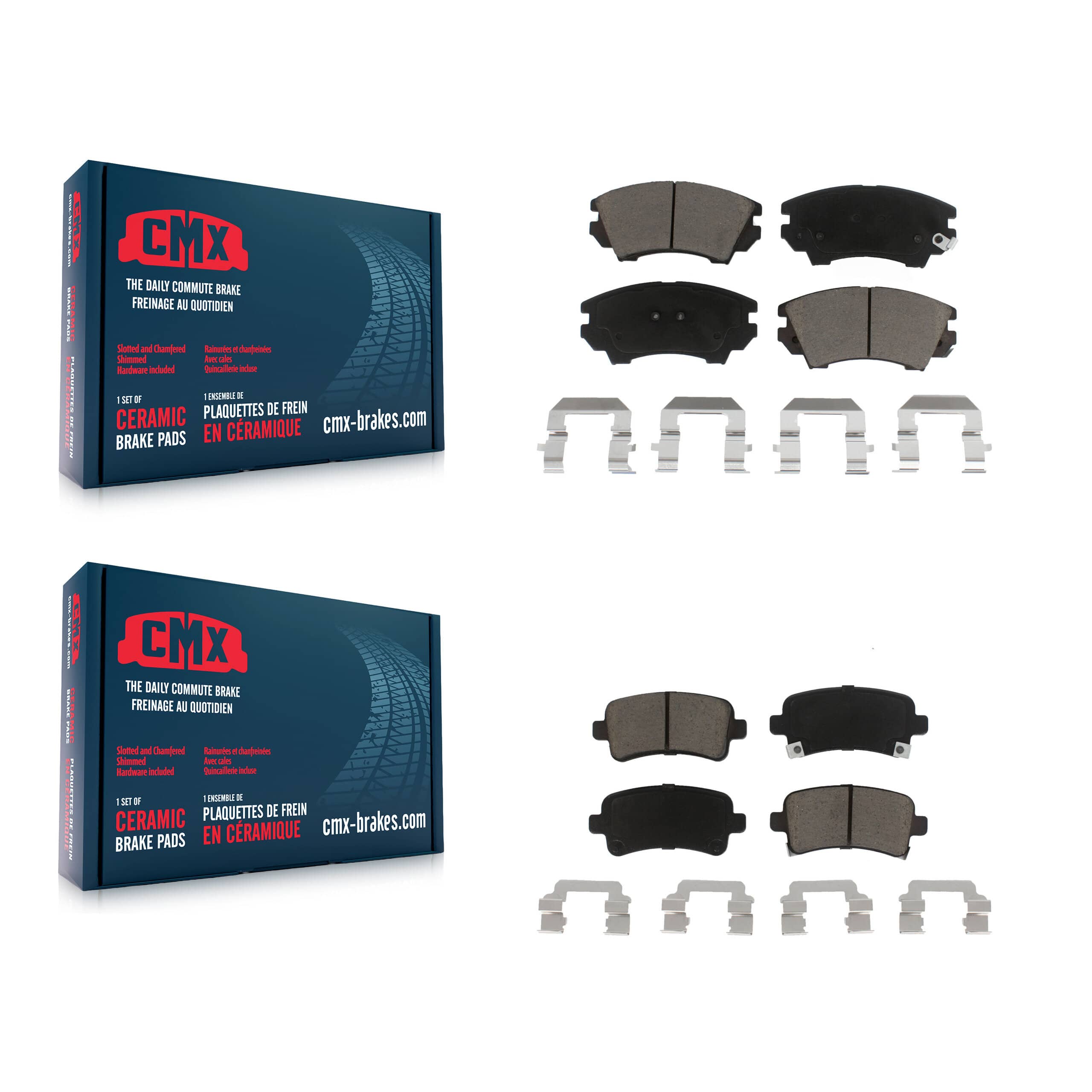 CMX - KCX-100301 - Front and Rear Disc Brake Pad Kits