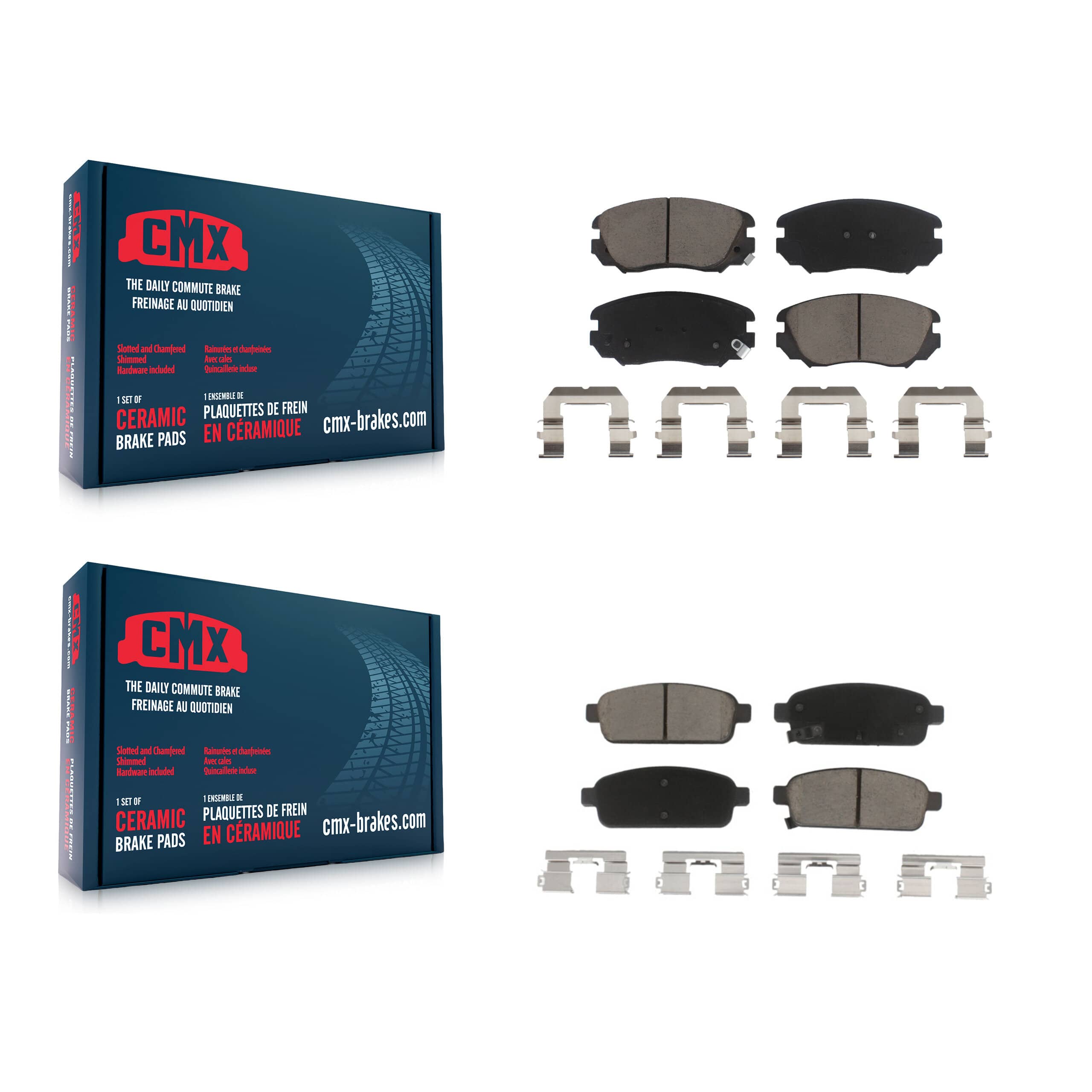 CMX - KCX-100330 - Front and Rear Disc Brake Pad Kits