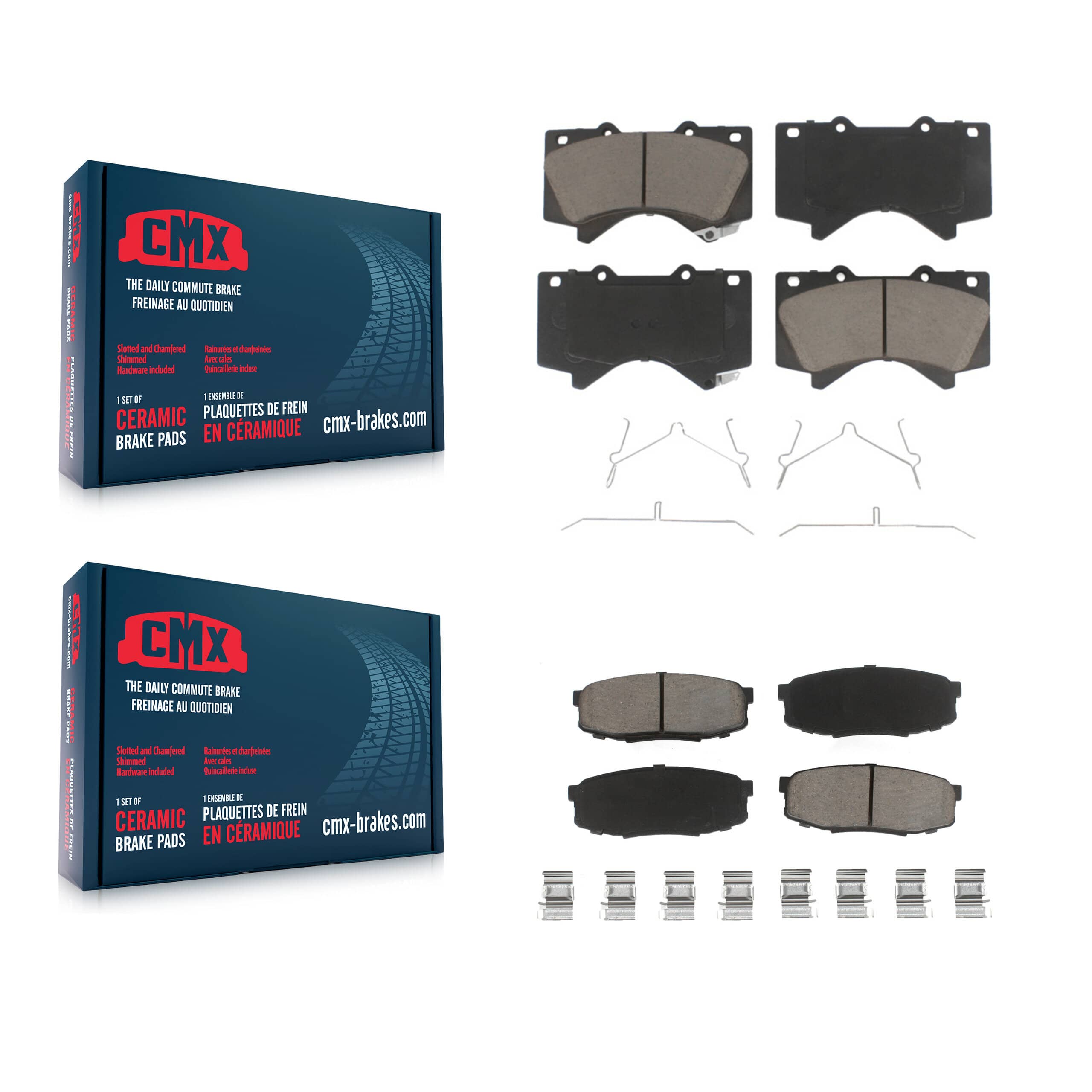 CMX - KCX-100526 - Front and Rear Disc Brake Pad Kits