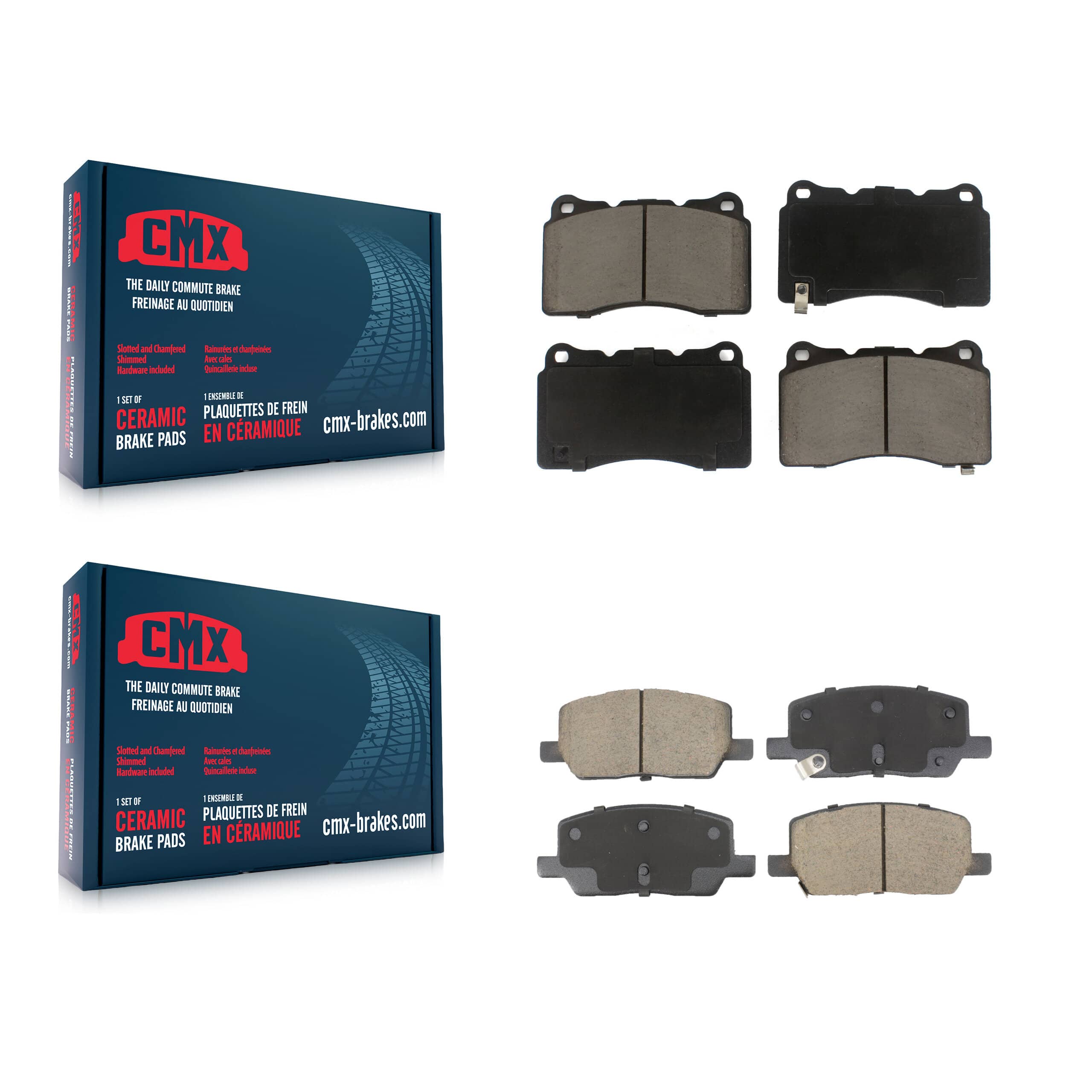 CMX - KCX-100622 - Front and Rear Disc Brake Pad Kits