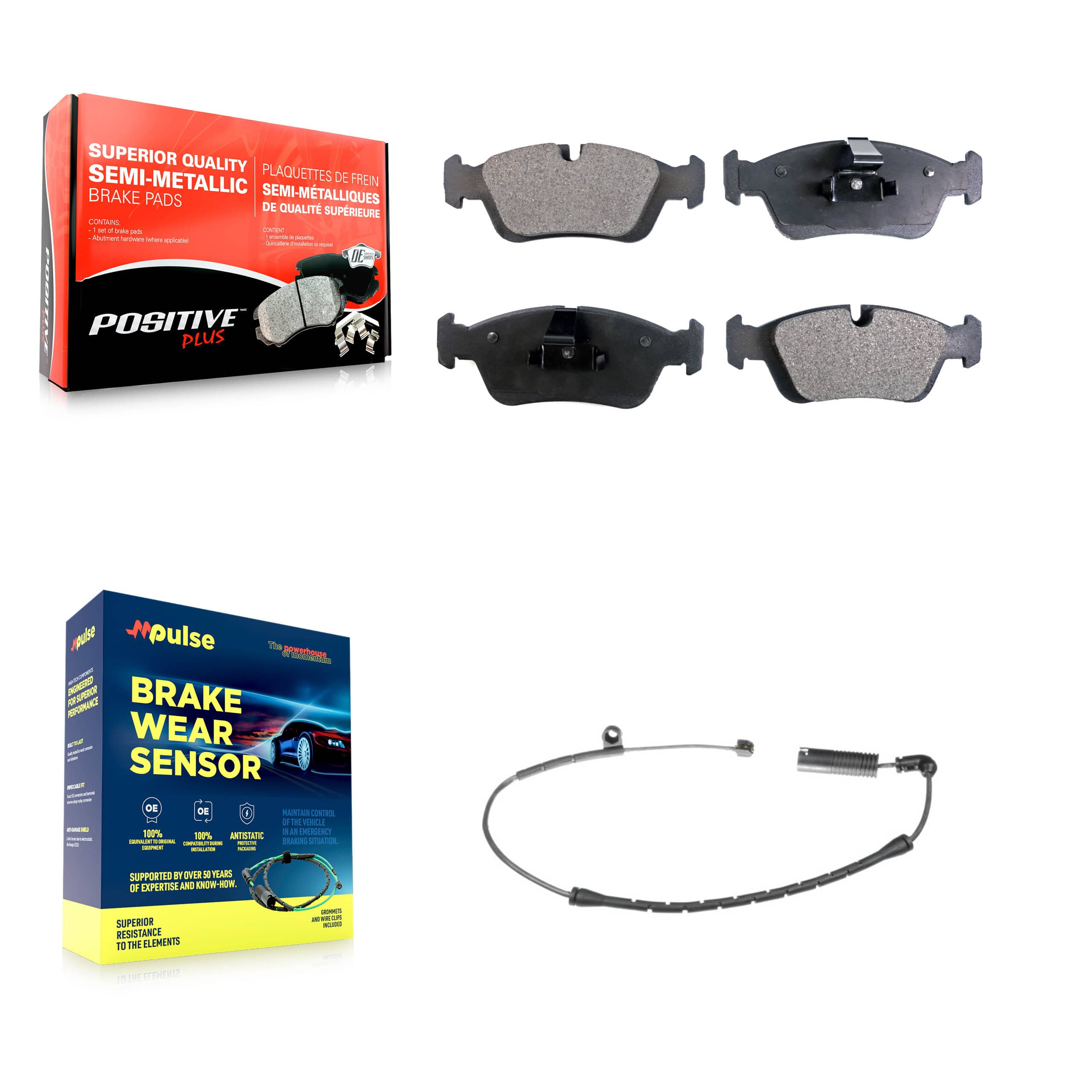 Positive Plus - KPW-100609 - Front Disc Brake Pad Kits