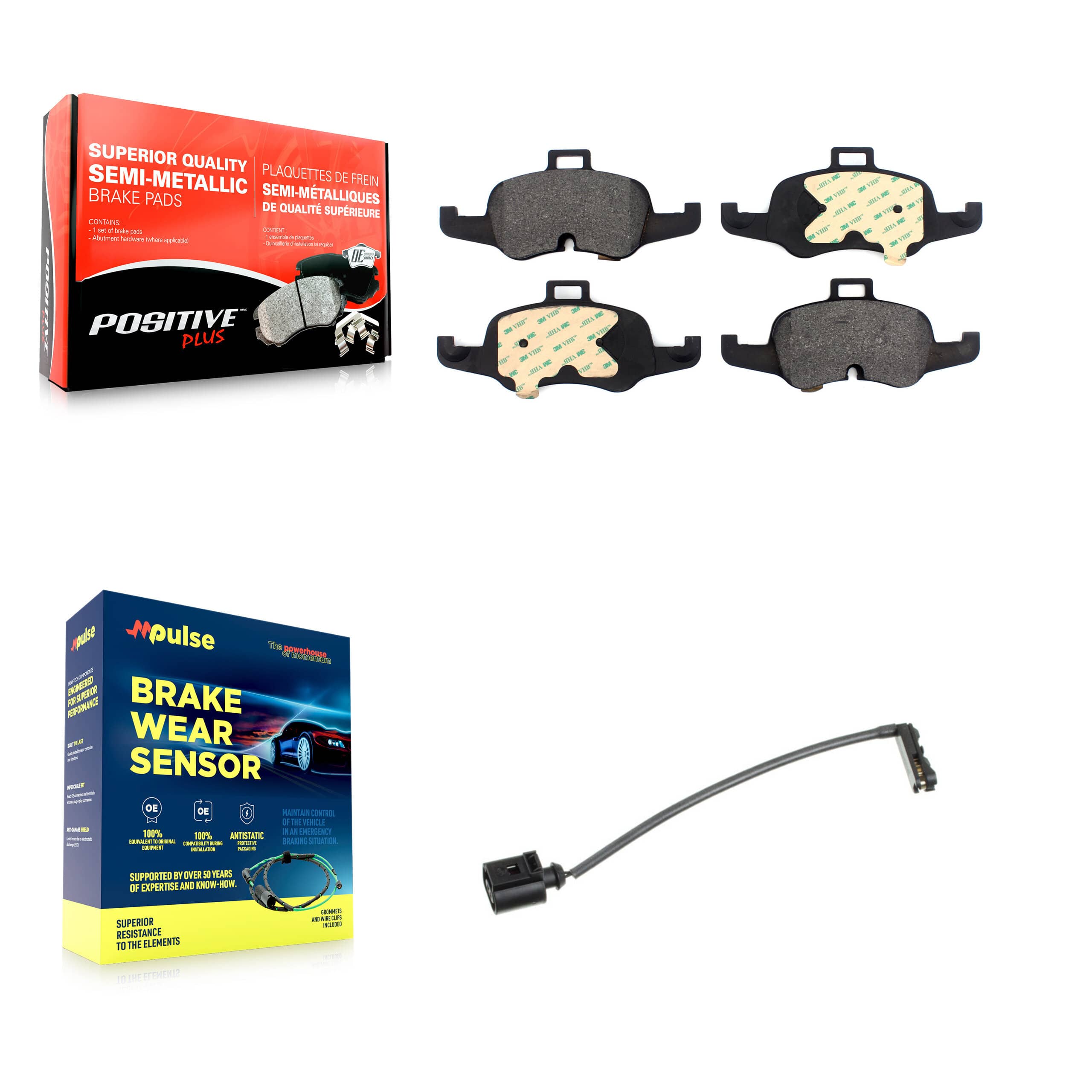 Positive Plus - KPW-100752 - Front Disc Brake Pad Kits