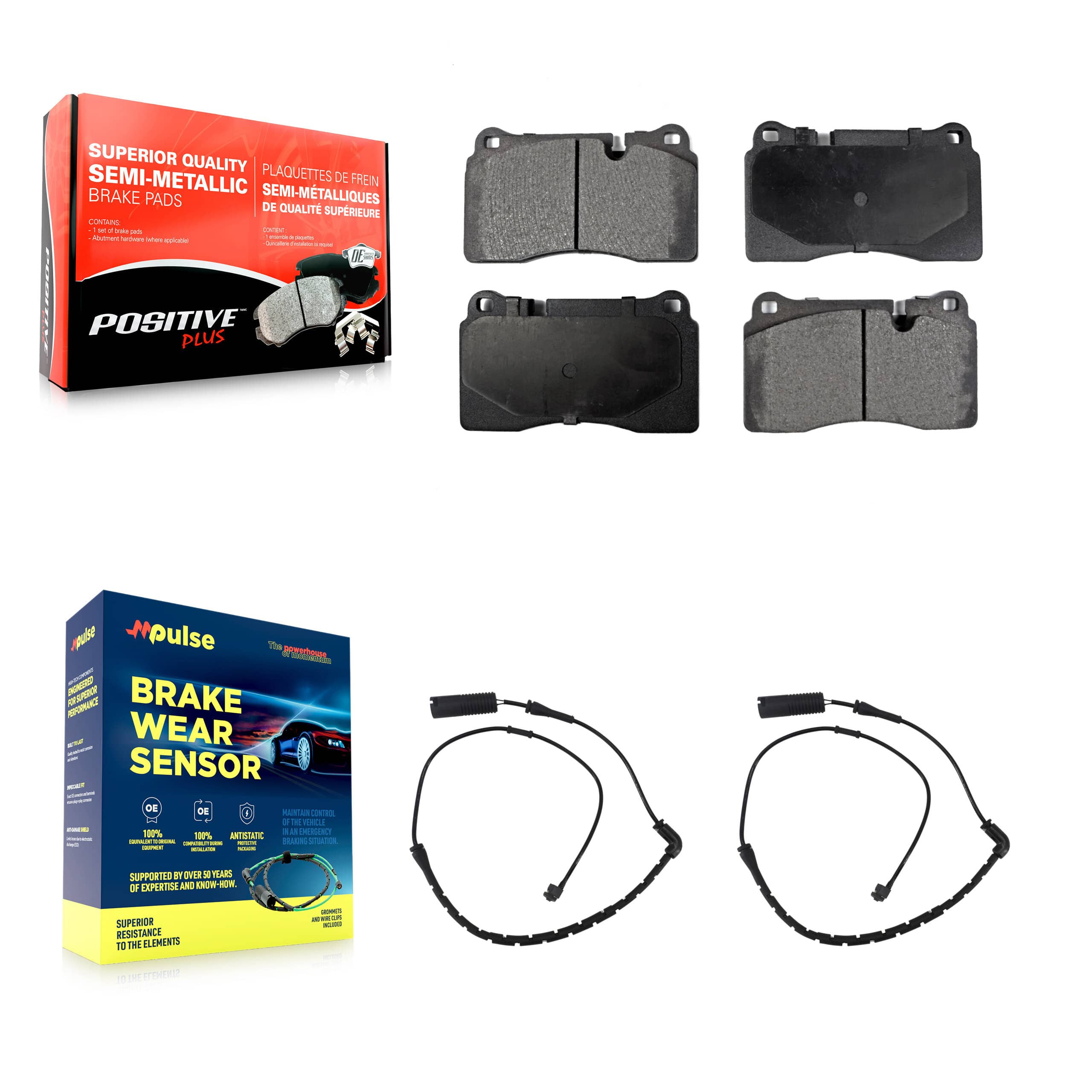 Positive Plus - KPW-100780 - Front Disc Brake Pad Kits