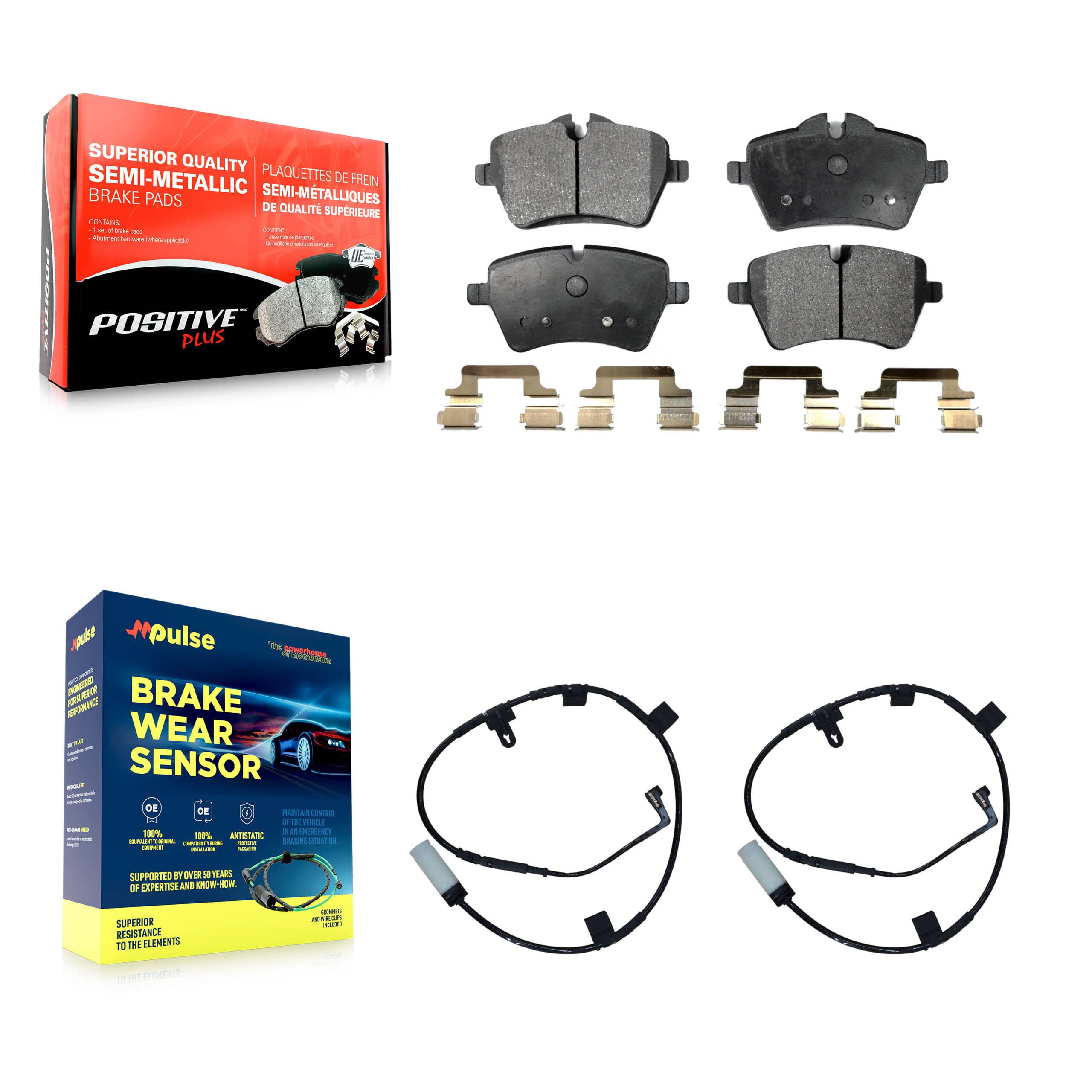 Positive Plus - KPW-100877 - Front Disc Brake Pad Kits