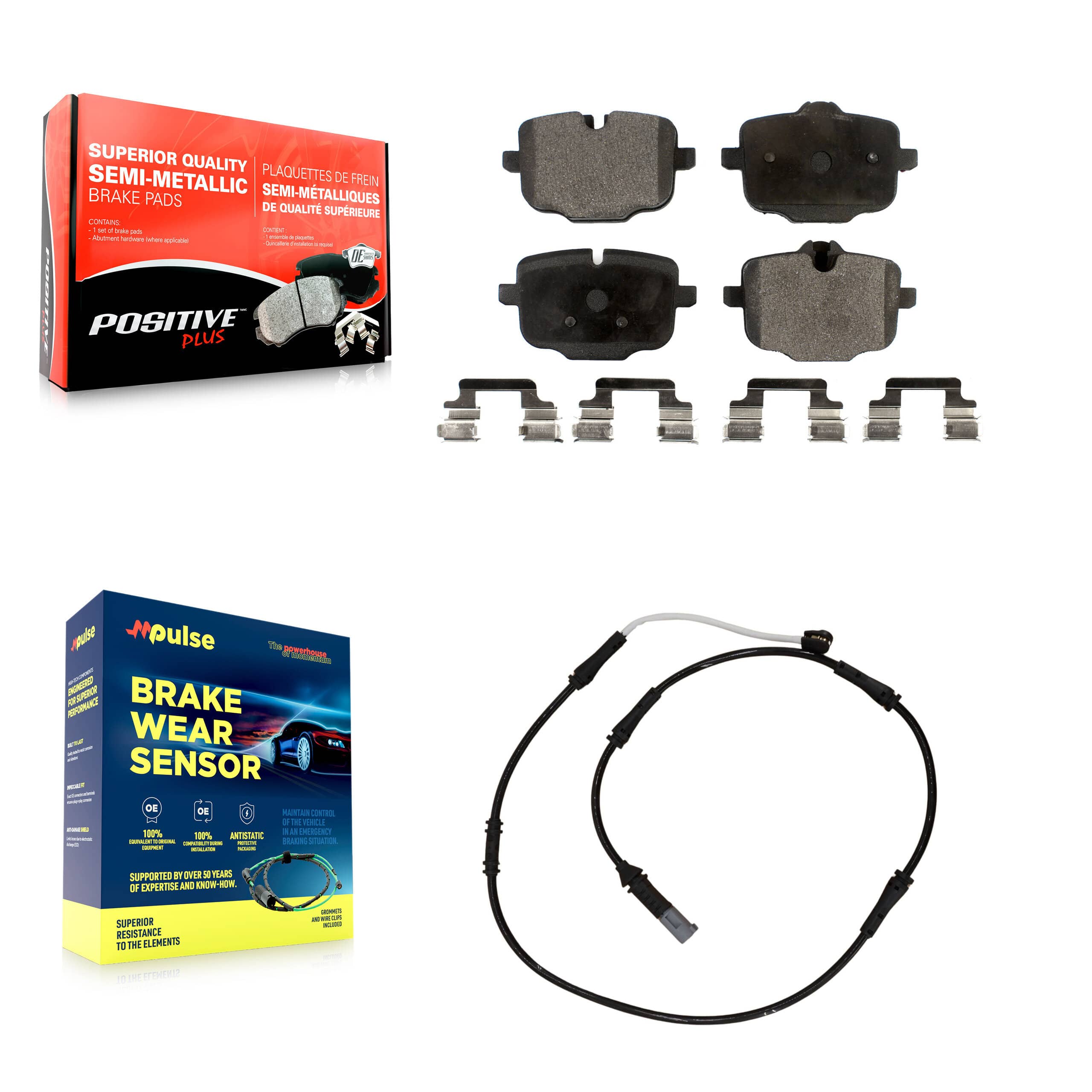 Positive Plus - KPW-100963 - Rear Disc Brake Pad Kits