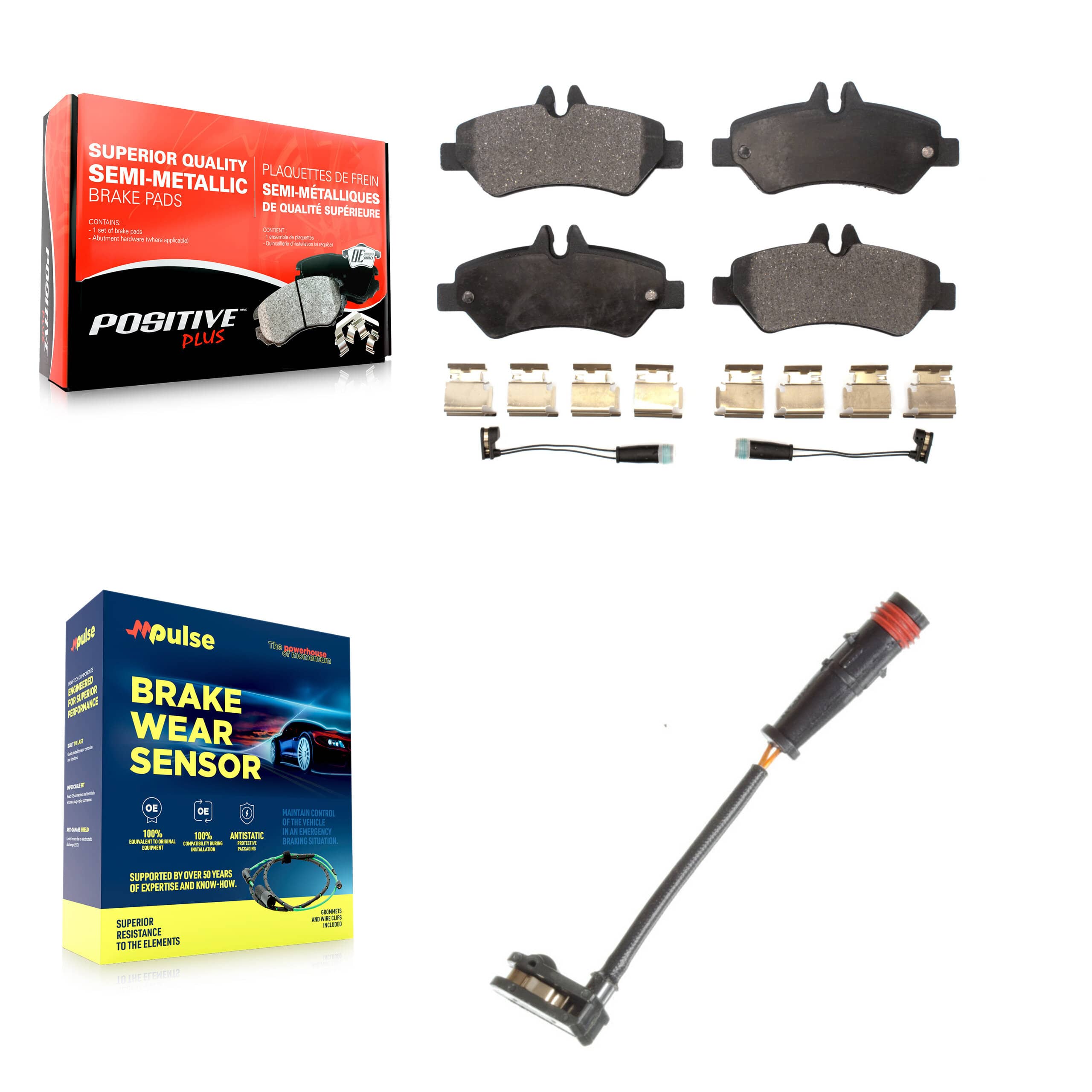 Positive Plus - KPW-101013 - Rear Disc Brake Pad Kits