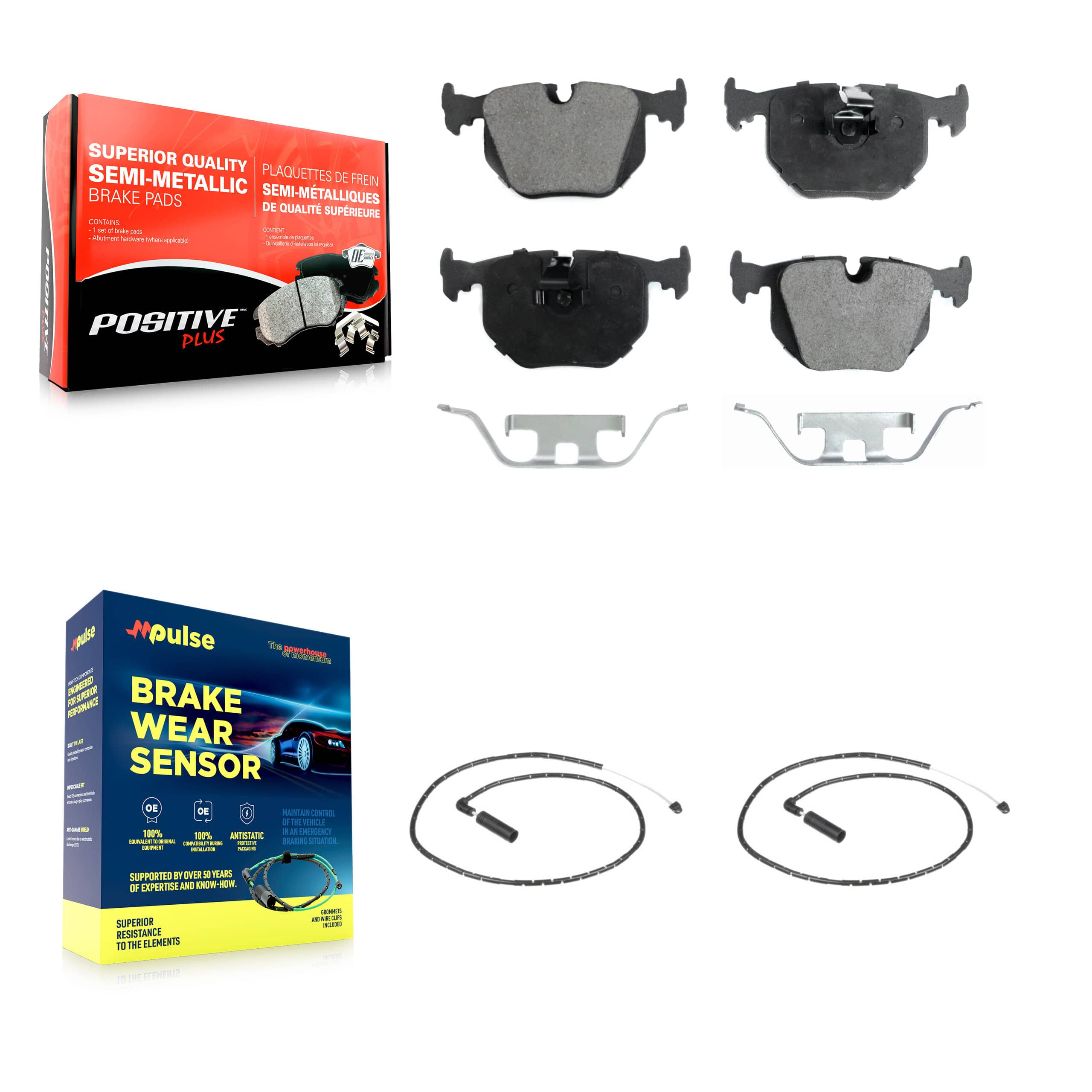 Positive Plus - KPW-101097 - Rear Disc Brake Pad Kits