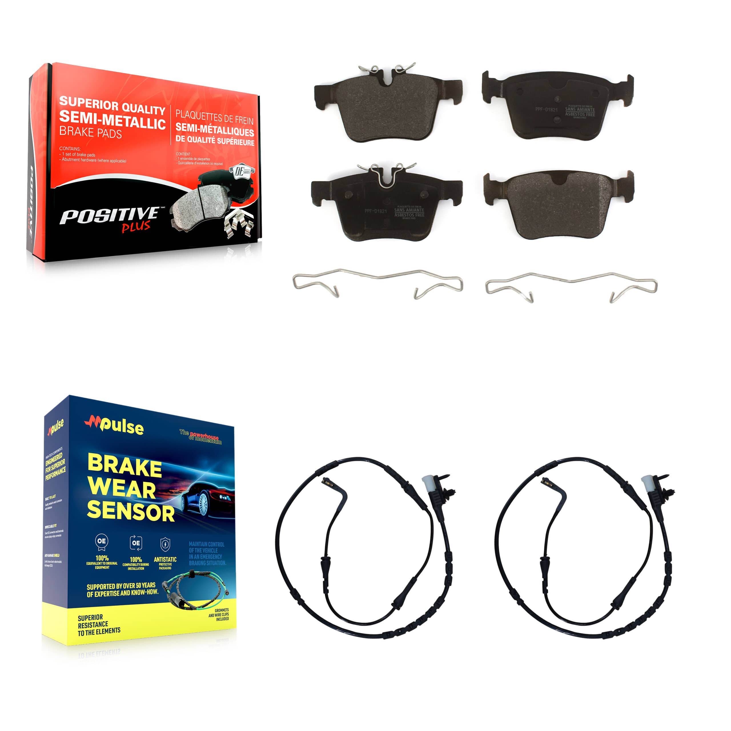 Positive Plus - KPW-101098 - Rear Disc Brake Pad Kits