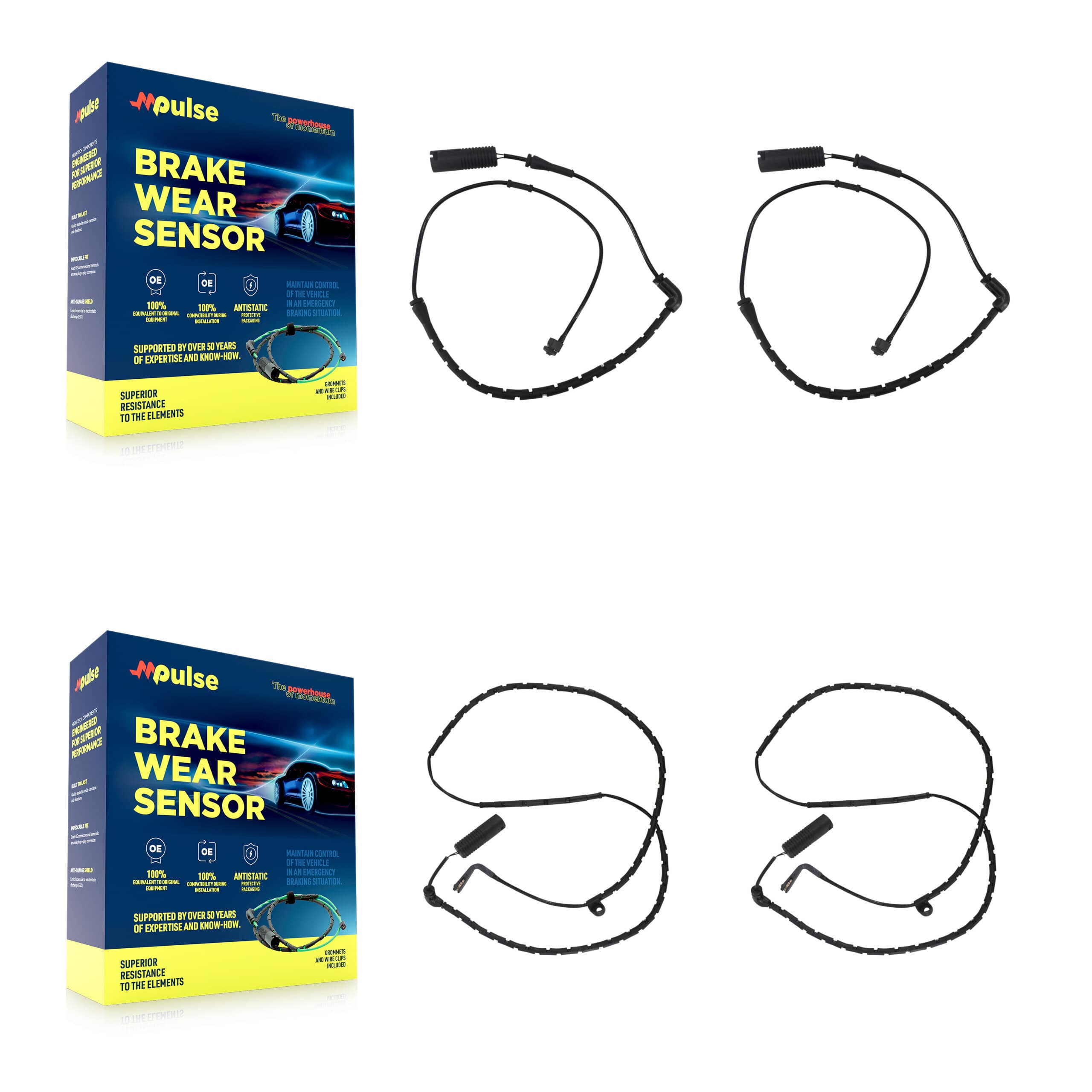 Mpulse - KSE-100221 - Front and Rear Disc Brake Pad Wear Sensor Kits