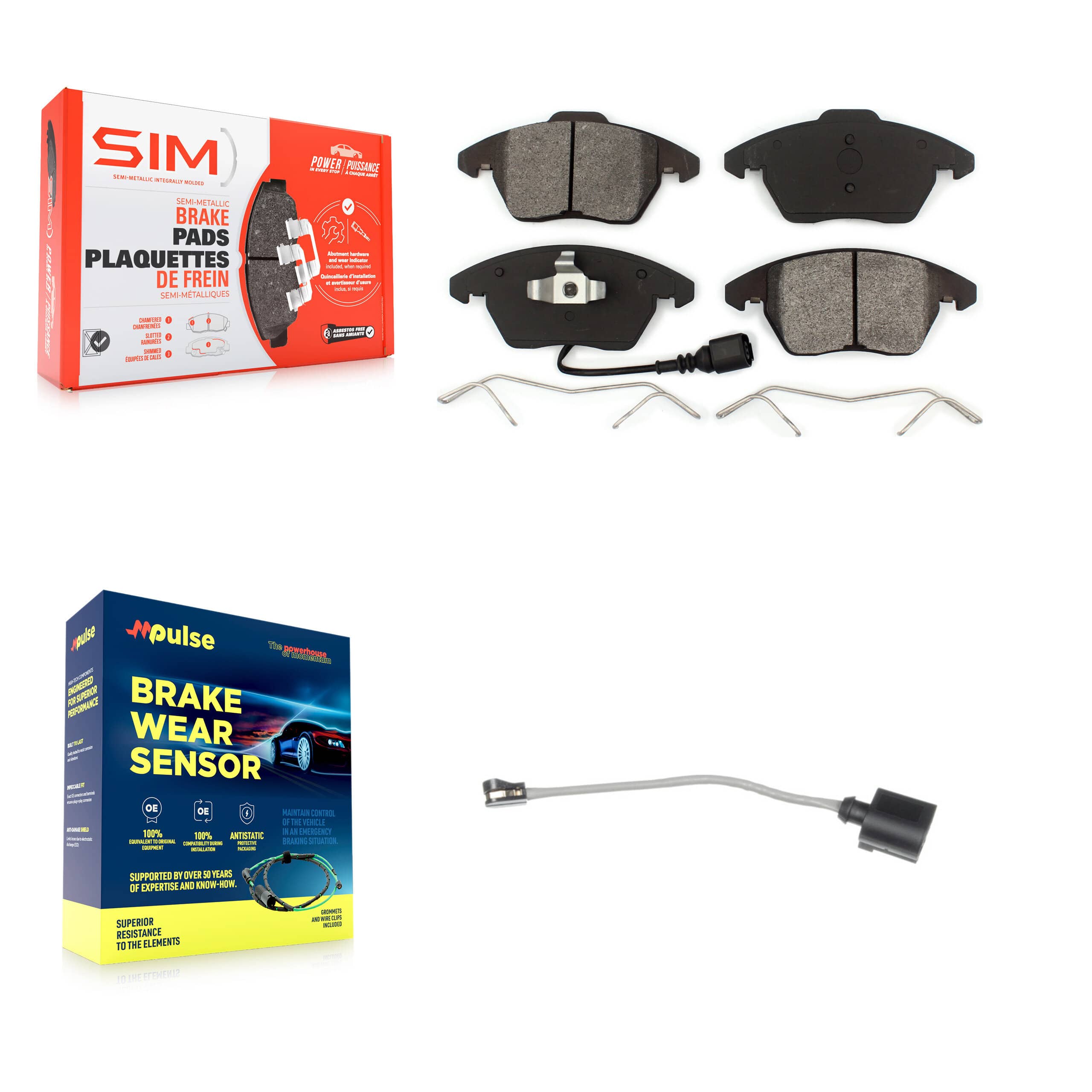 SIM - KSW-100323 - Front Disc Brake Pad Kits