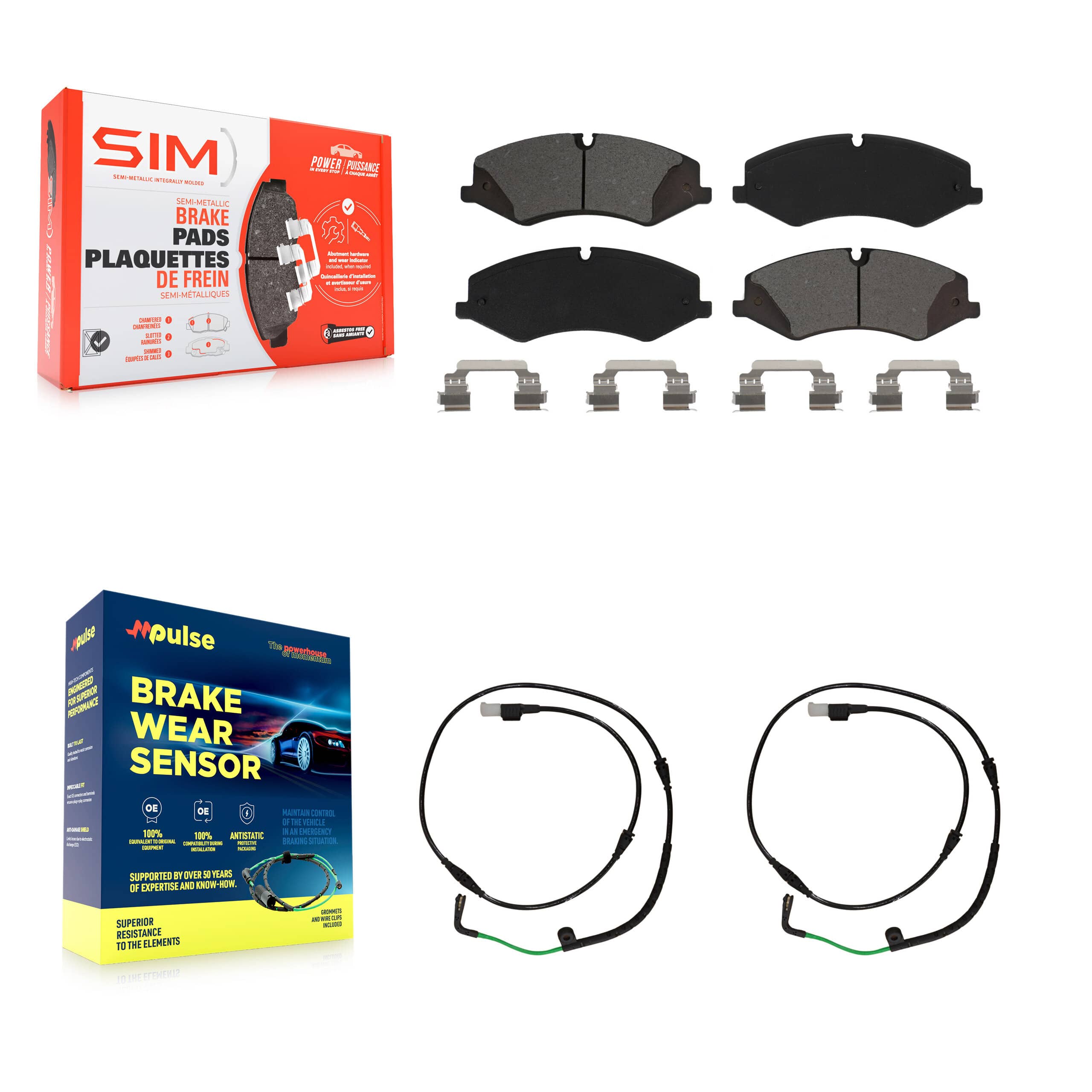 SIM - KSW-100403 - Front Disc Brake Pad Kits