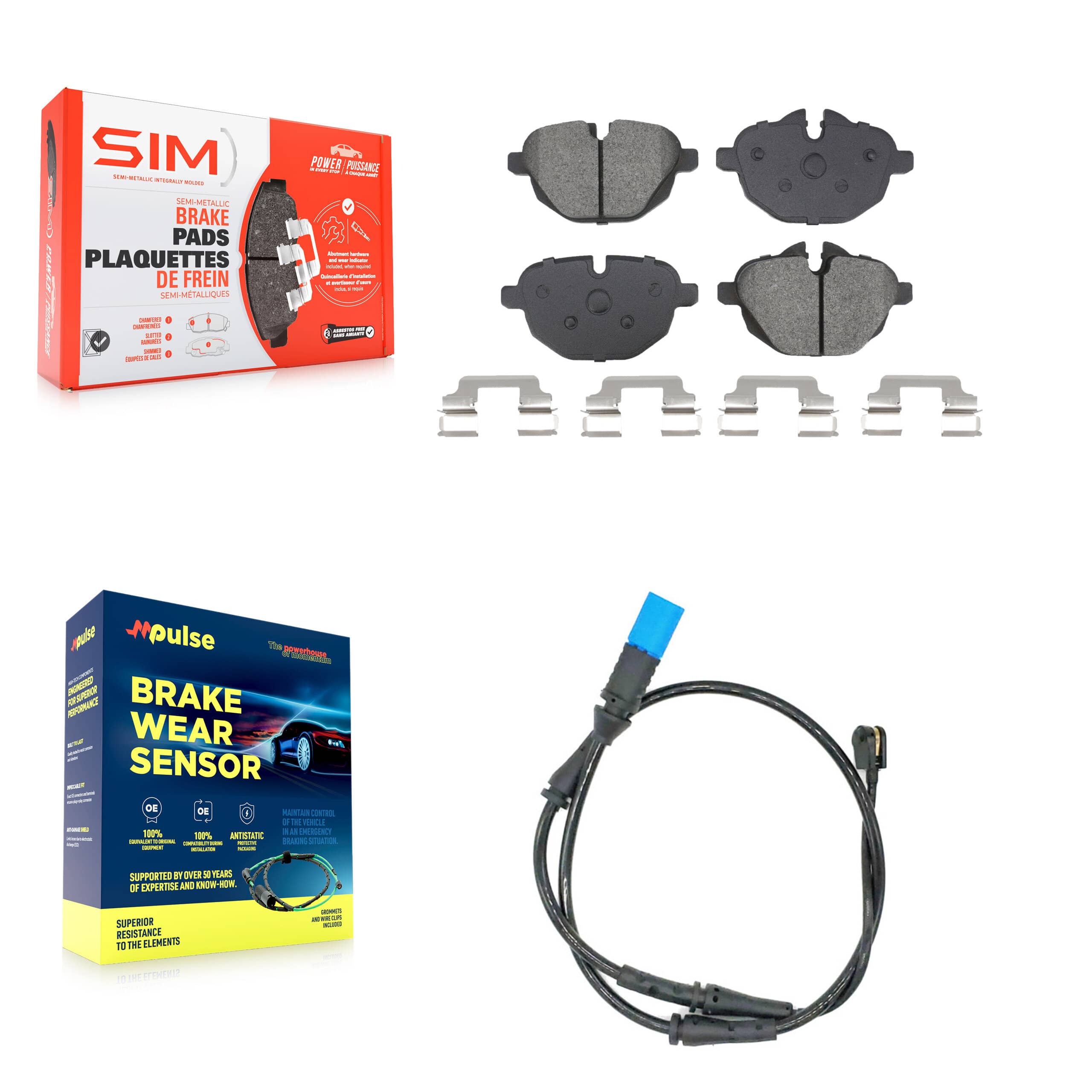 SIM - KSW-100825 - Rear Disc Brake Pad Kits