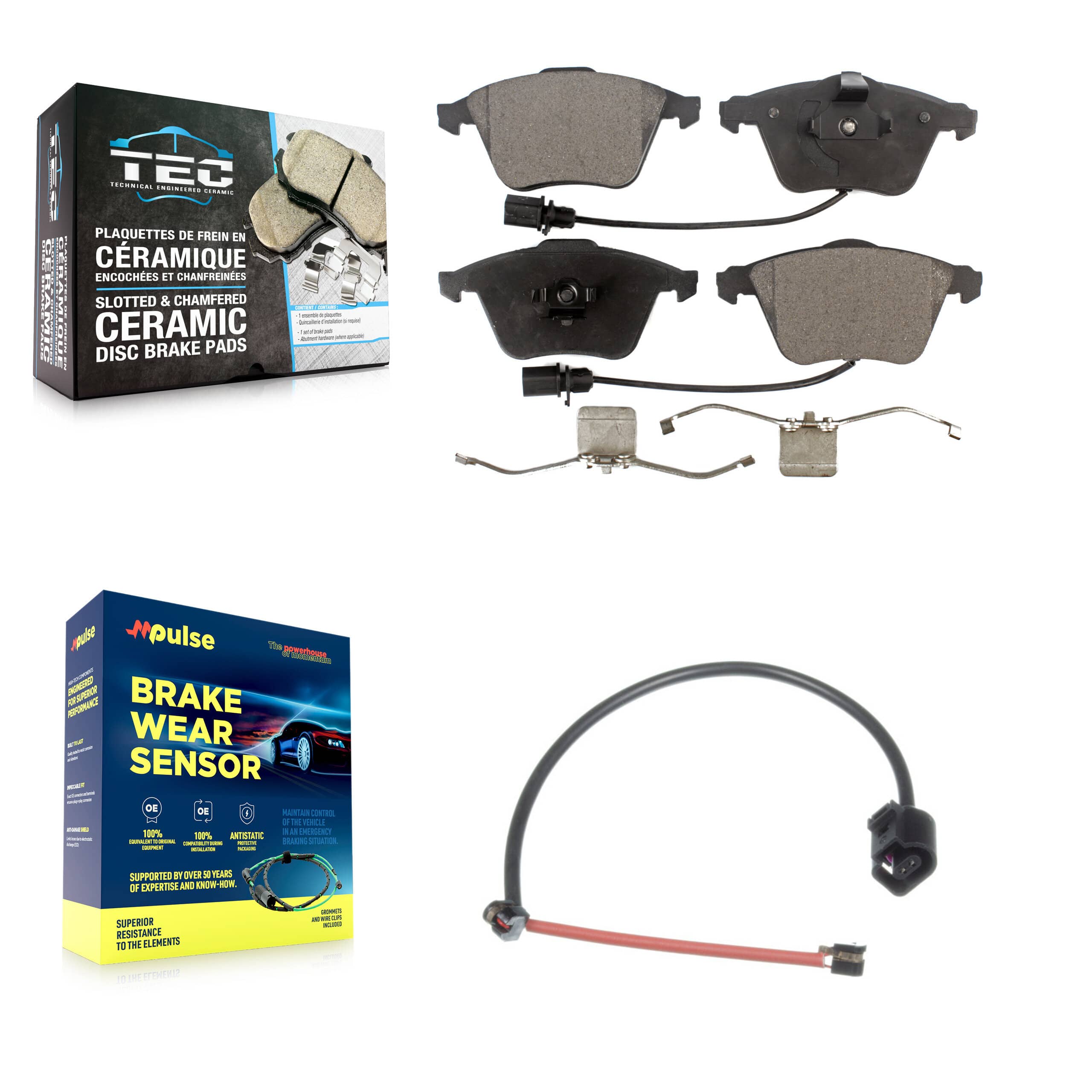 TEC - KTW-100122 - Front Disc Brake Pad Kits