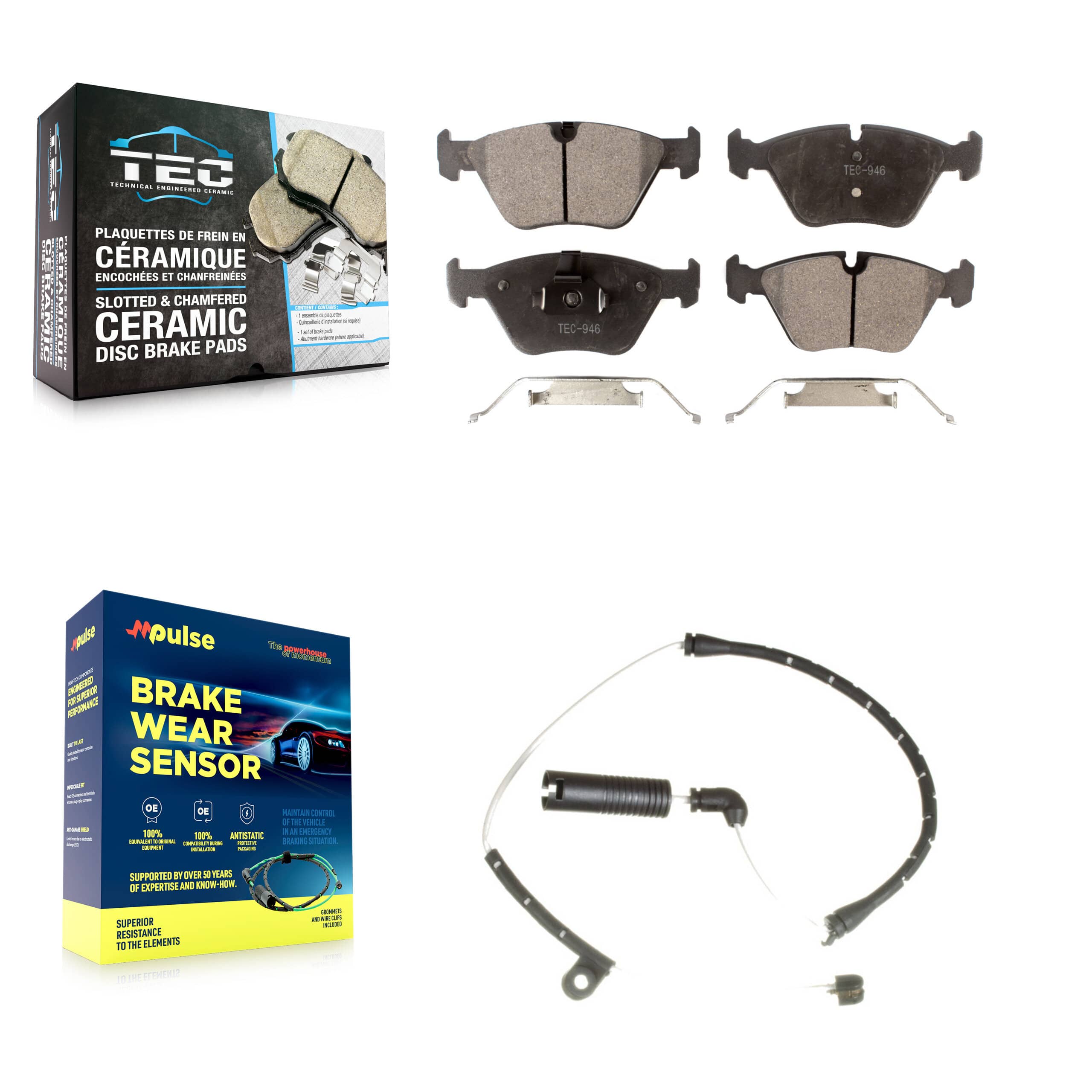 TEC - KTW-100140 - Front Disc Brake Pad Kits