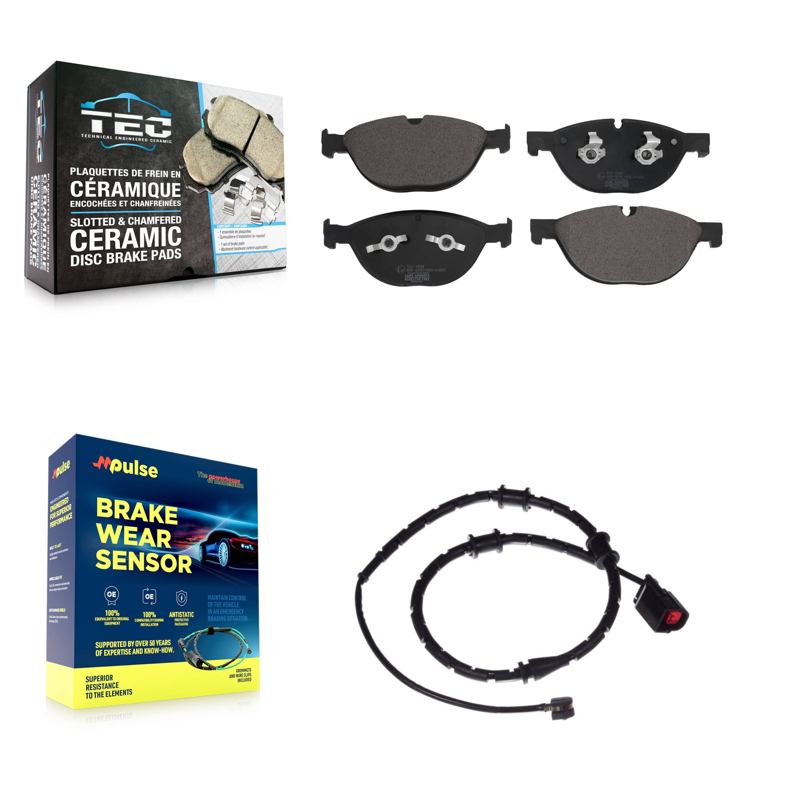 TEC - KTW-100225 - Front Disc Brake Pad Kits