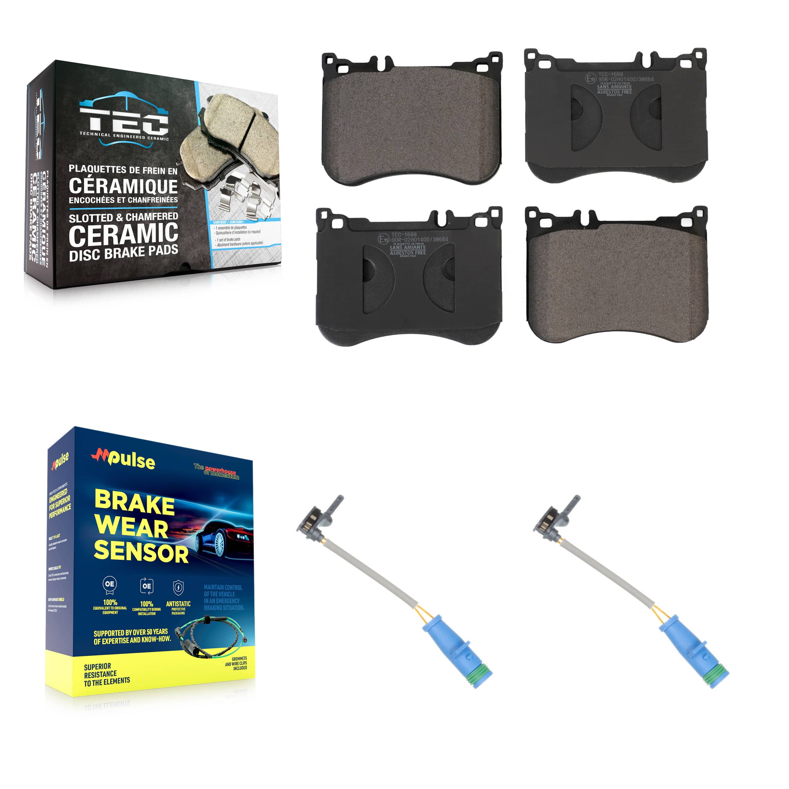 TEC - KTW-101043 - Front Disc Brake Pad Kits