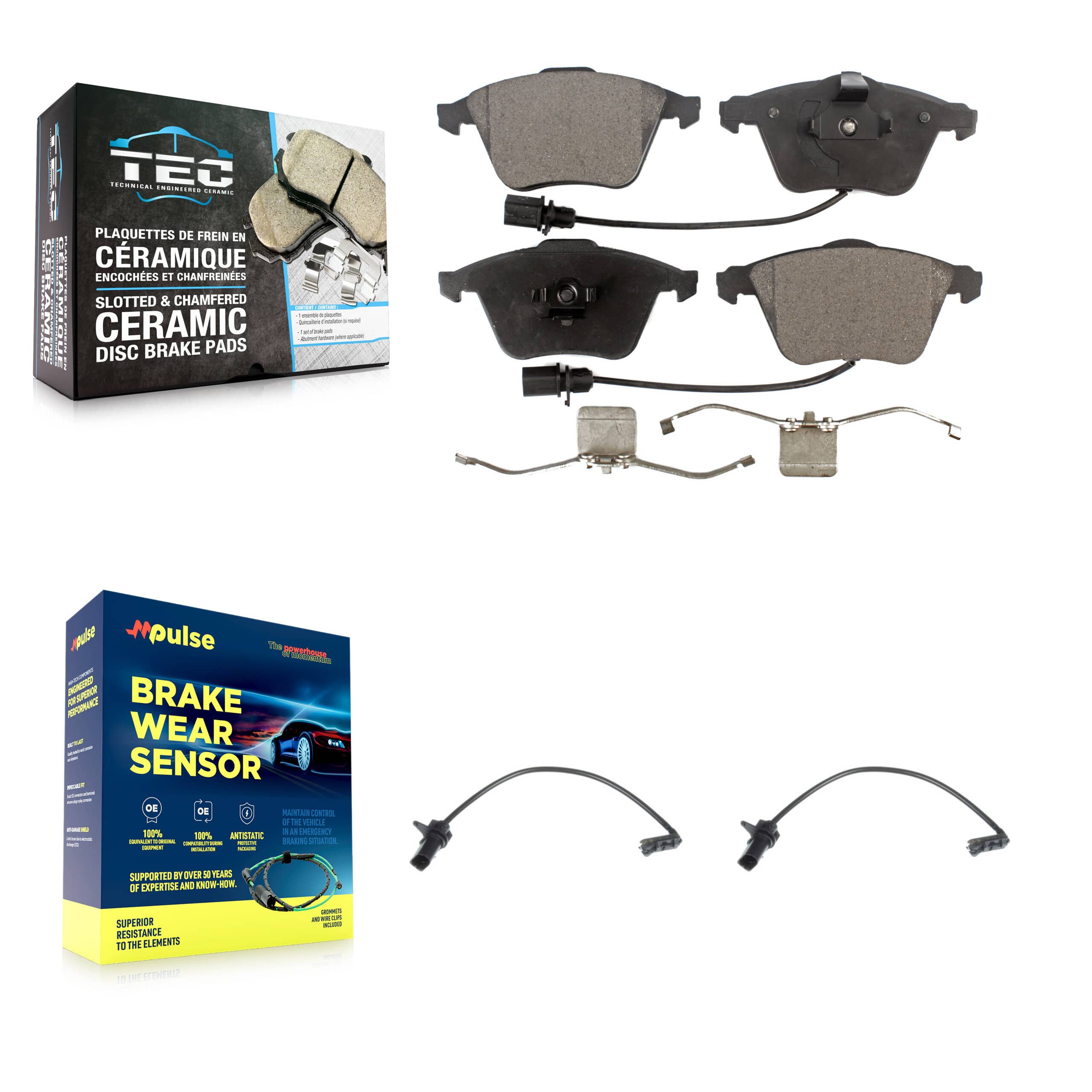 TEC - KTW-101086 - Front Disc Brake Pad Kits