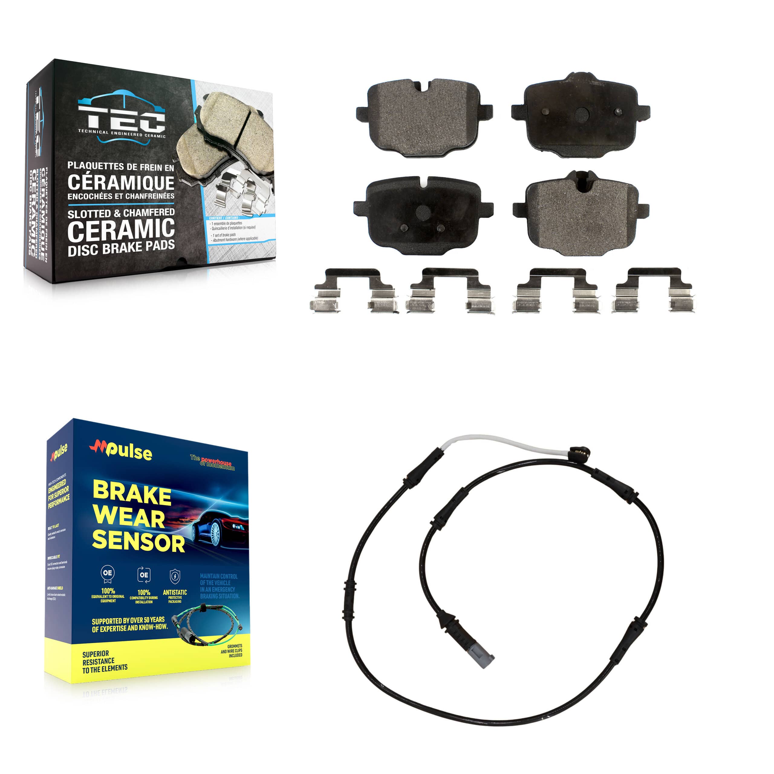 TEC - KTW-101089 - Rear Disc Brake Pad Kits