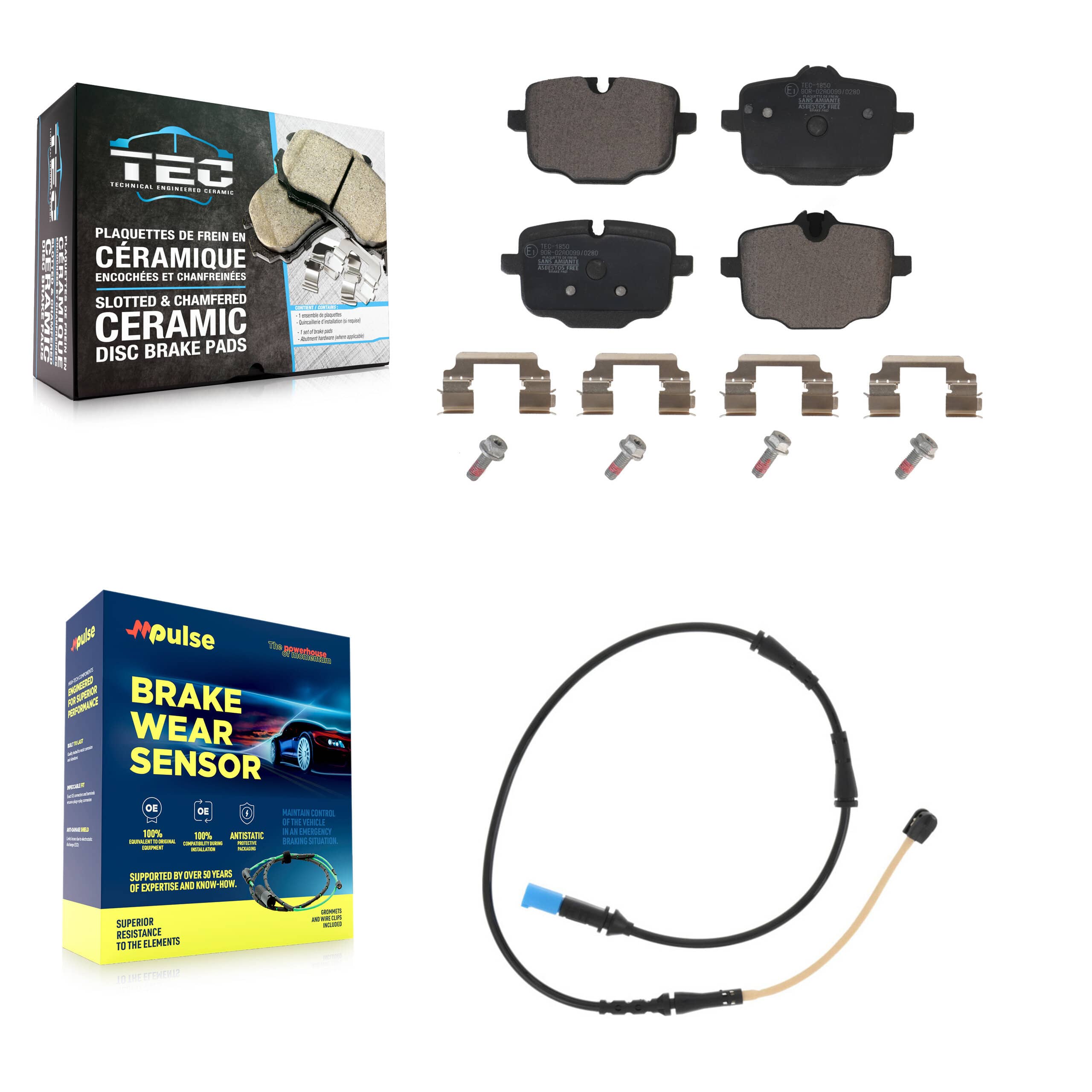 TEC - KTW-101114 - Rear Disc Brake Pad Kits
