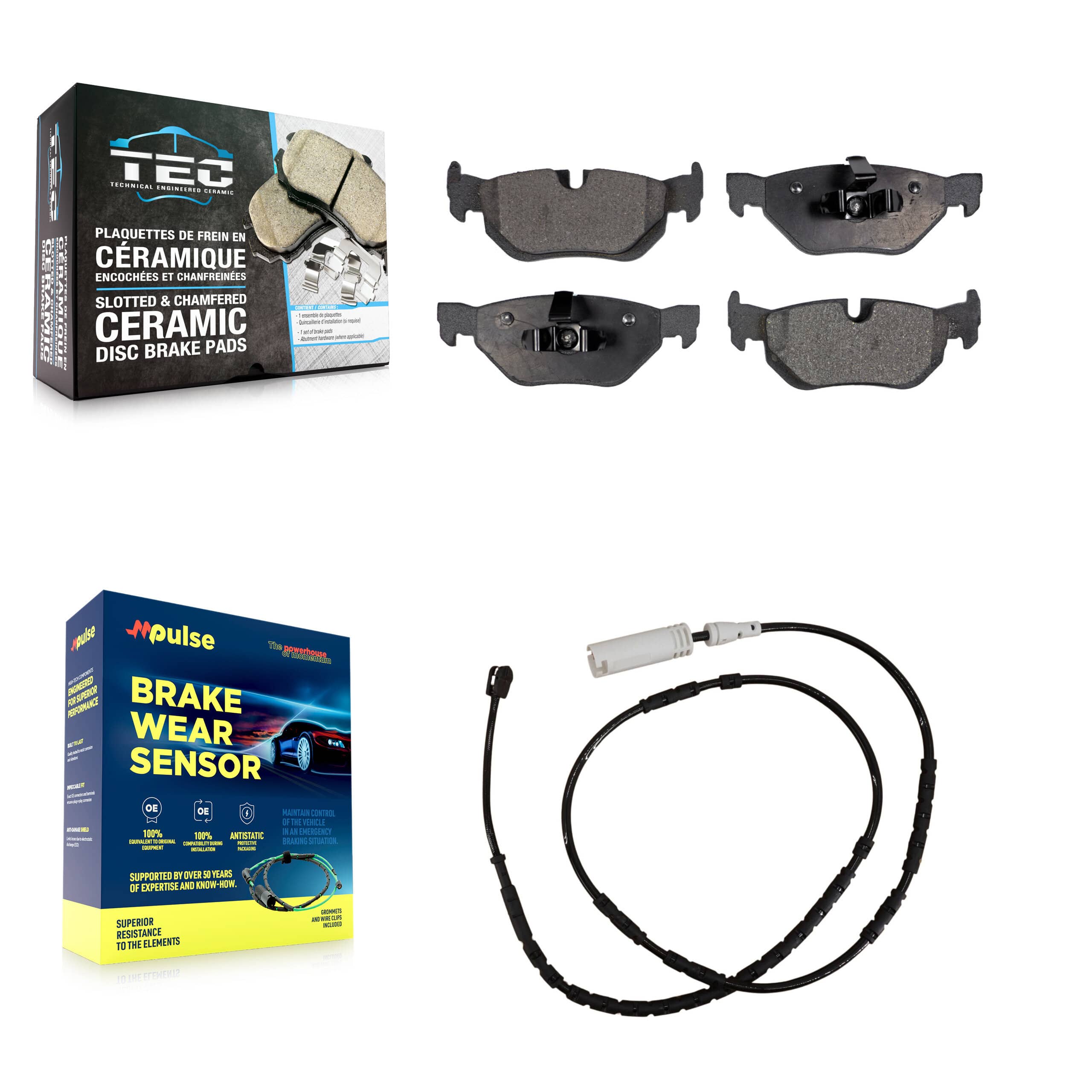 TEC - KTW-101142 - Rear Disc Brake Pad Kits