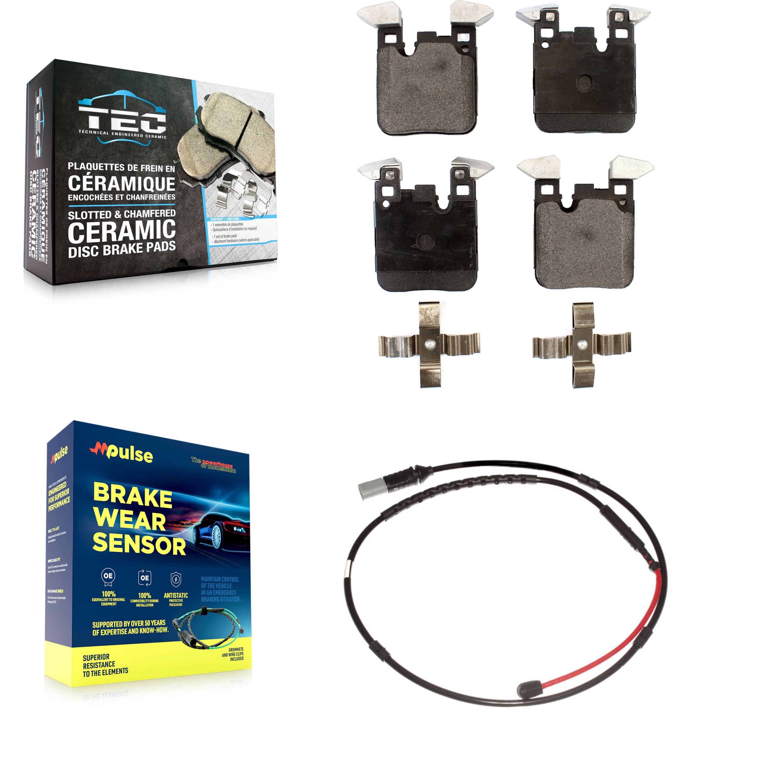 TEC - KTW-101164 - Rear Disc Brake Pad Kits