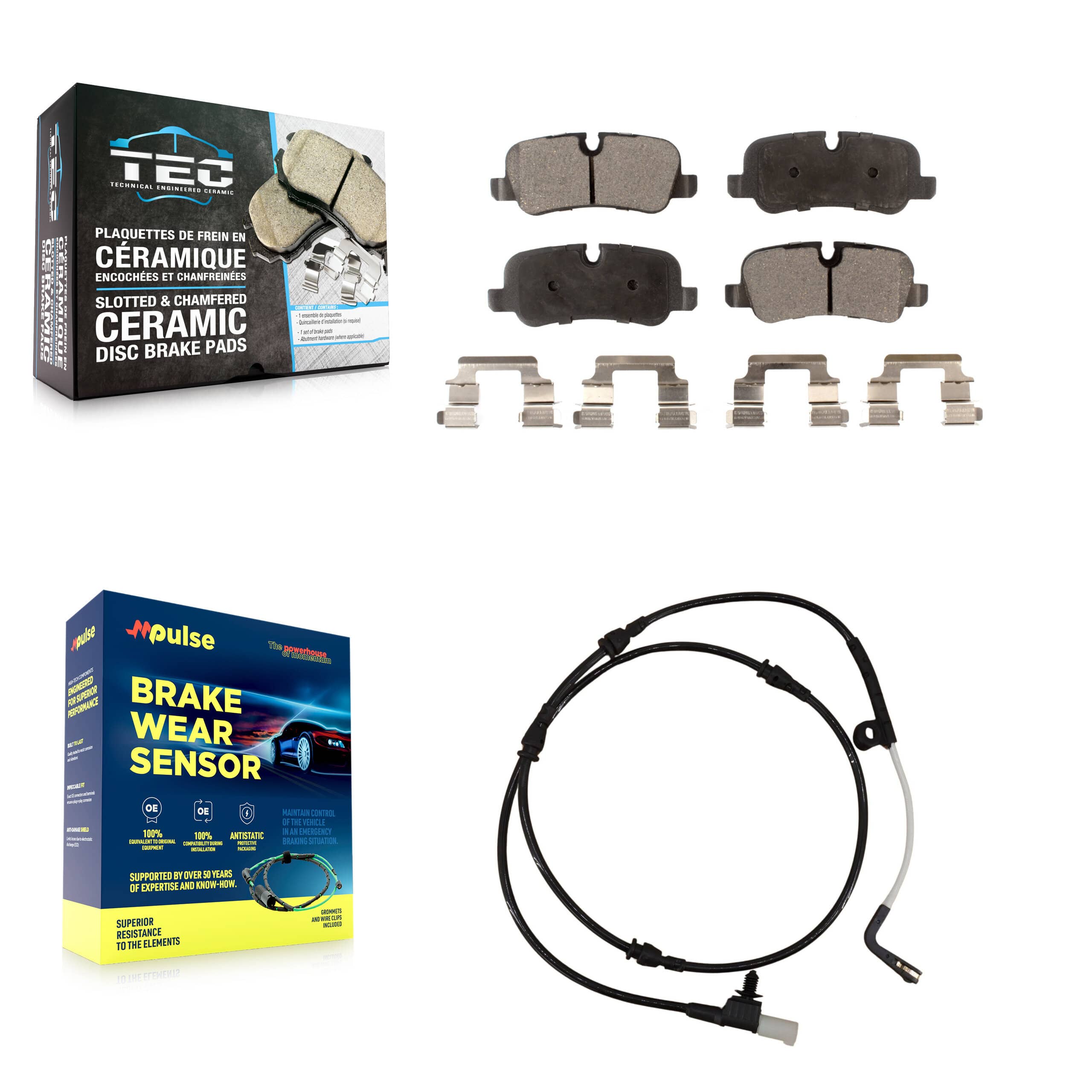 TEC - KTW-101241 - Rear Disc Brake Pad Kits
